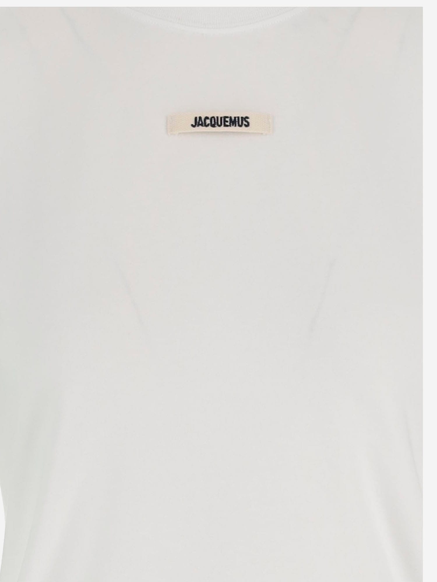Jacquemus Relaxed Fit Crew-neck T-shirt With Front Print In White