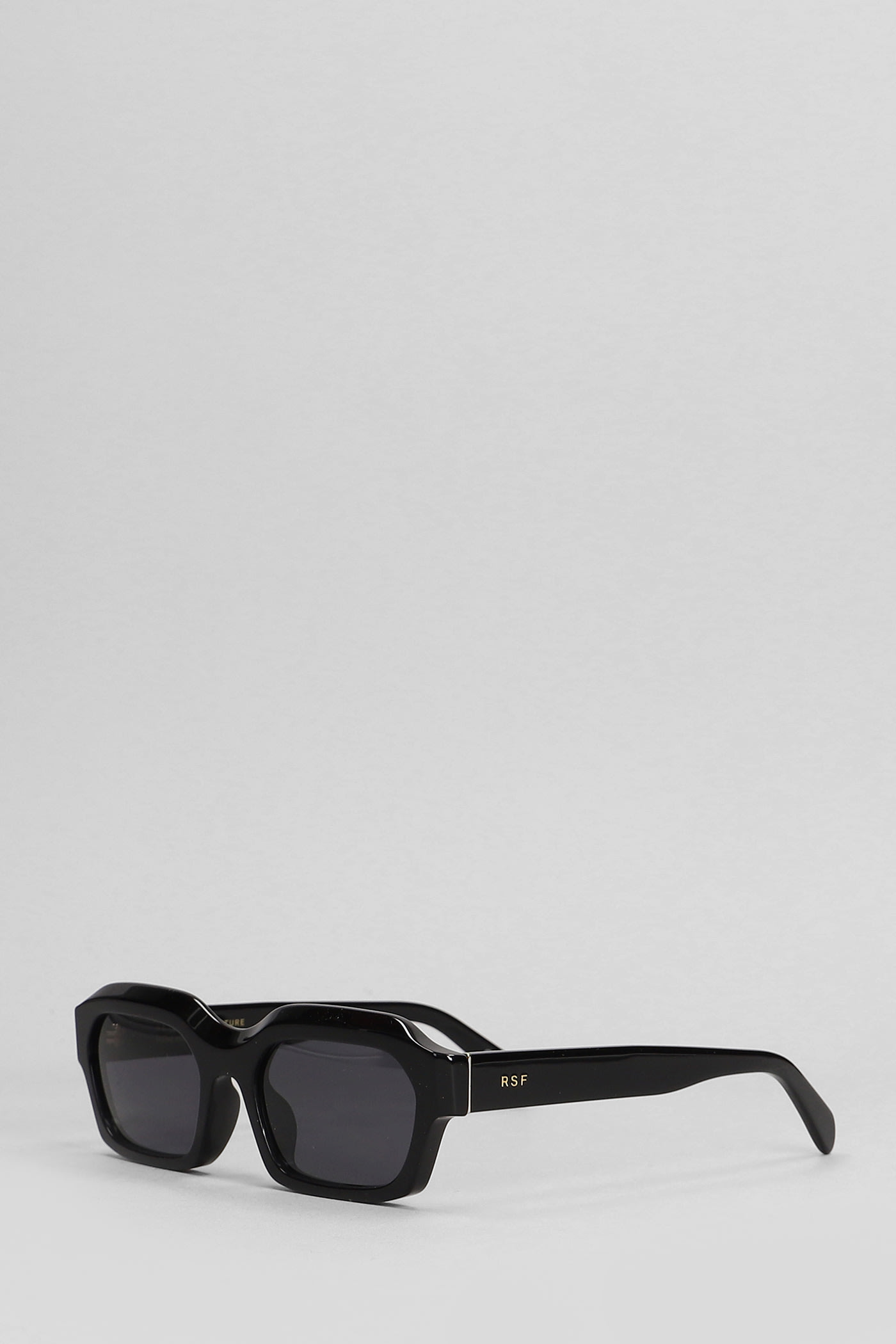 RETROSUPERFUTURE SUNGLASSES IN BLACK ACETATE 