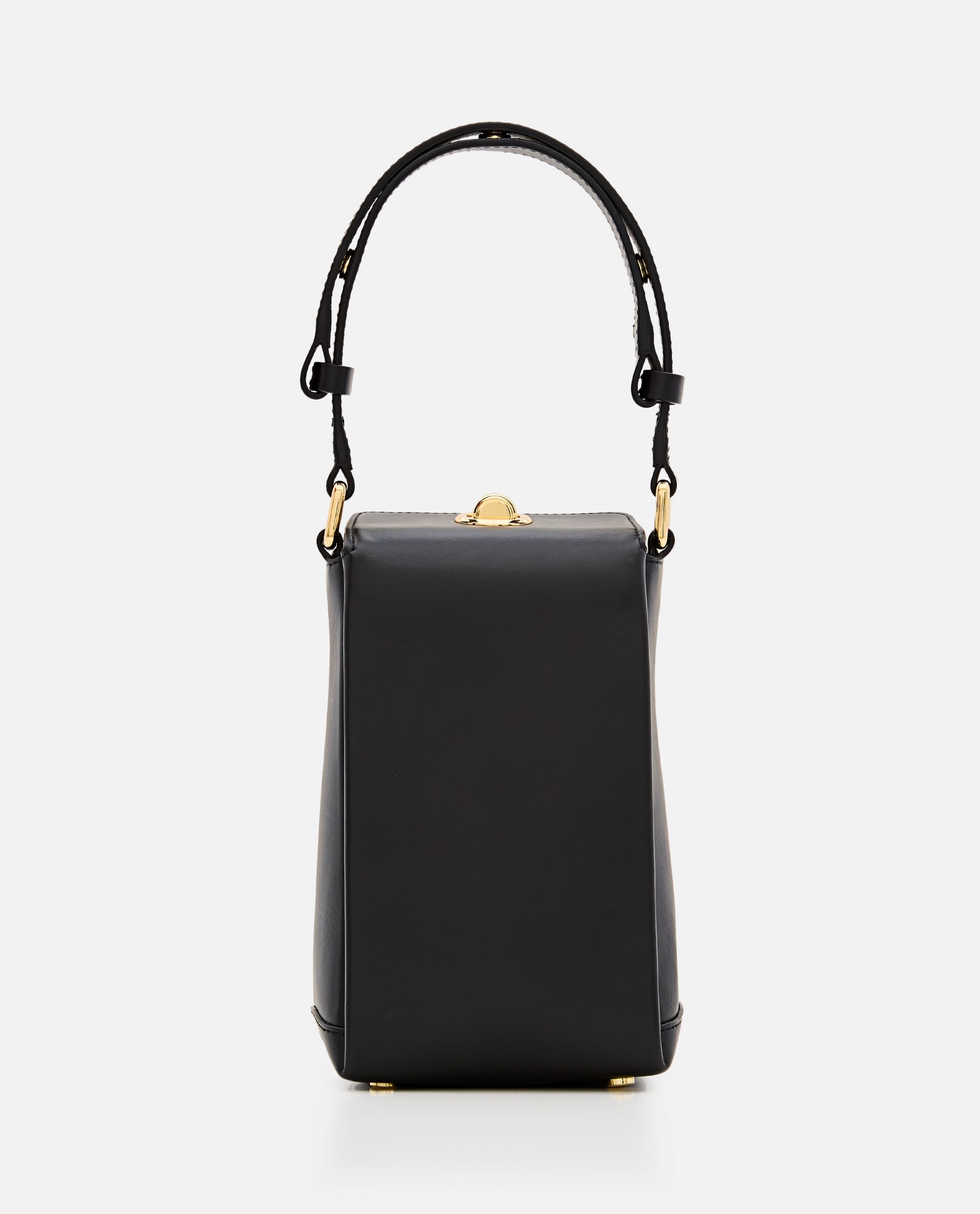 Shop Plan C Leather Handbag In Black