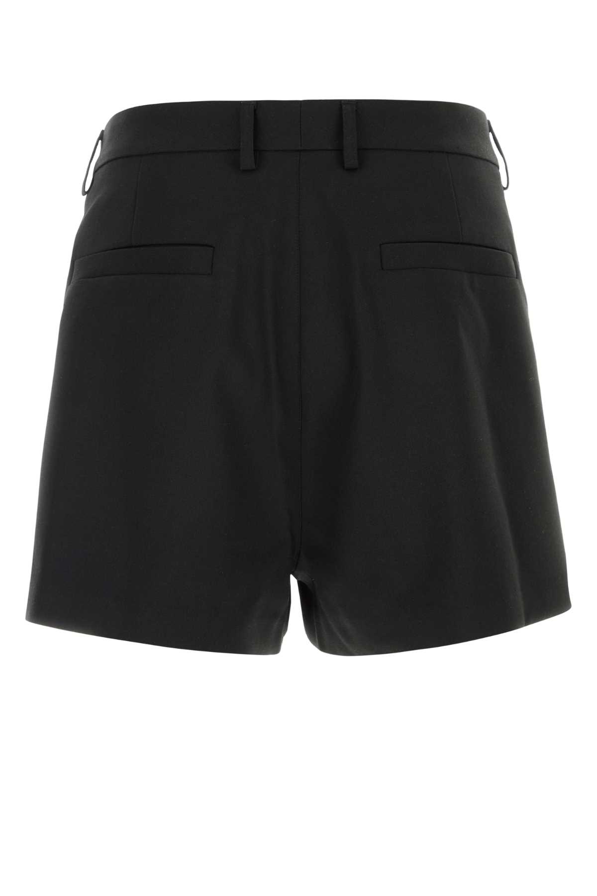 Entire Studios Black Stretch Polyester Puny Shorts In Black