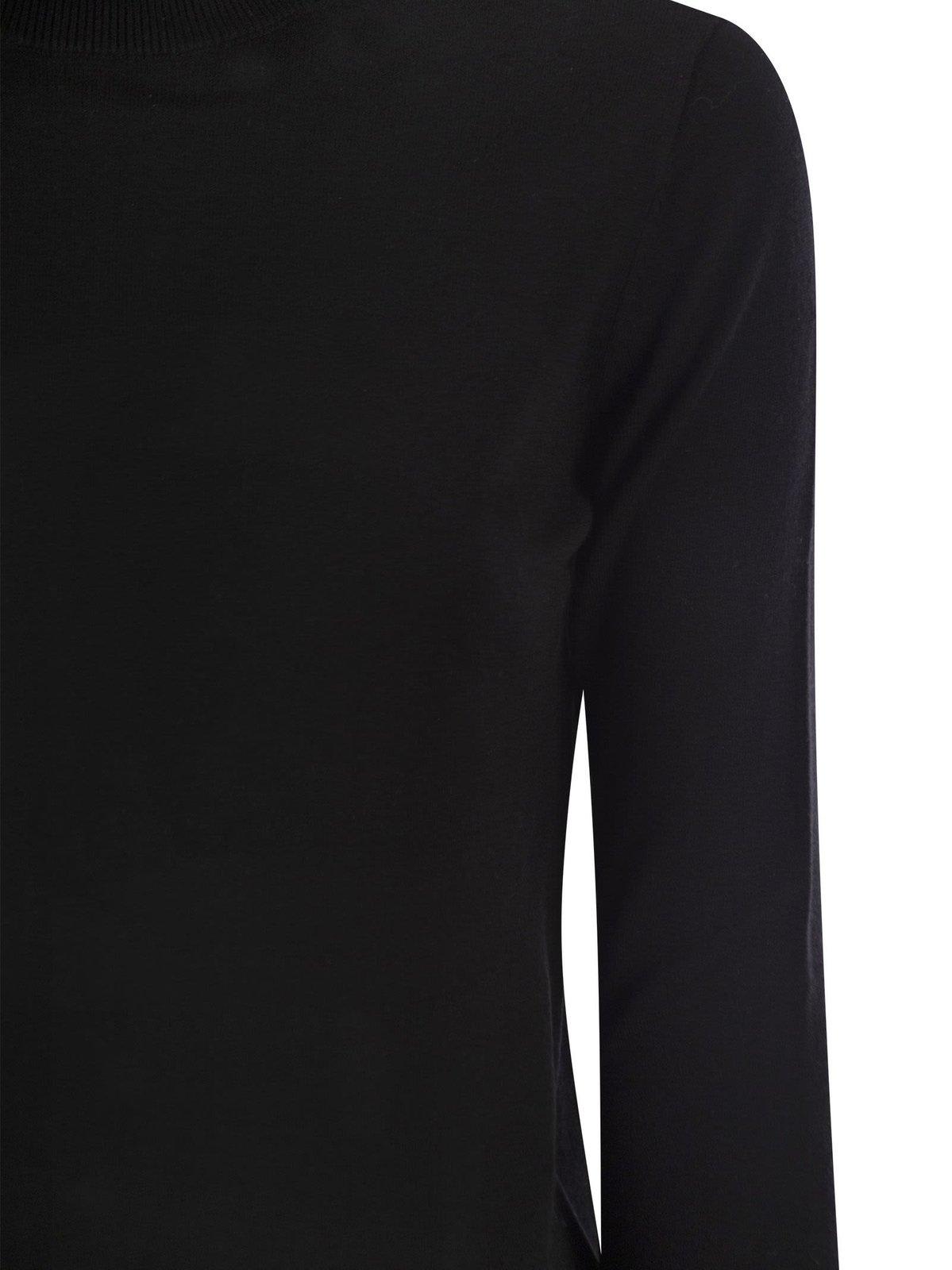 Shop Weekend Max Mara Kiku Turtleneck Knit Jumper In Black