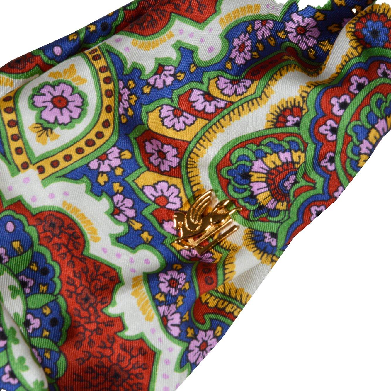 Shop Etro Floral Printed Head Band In Multicolour