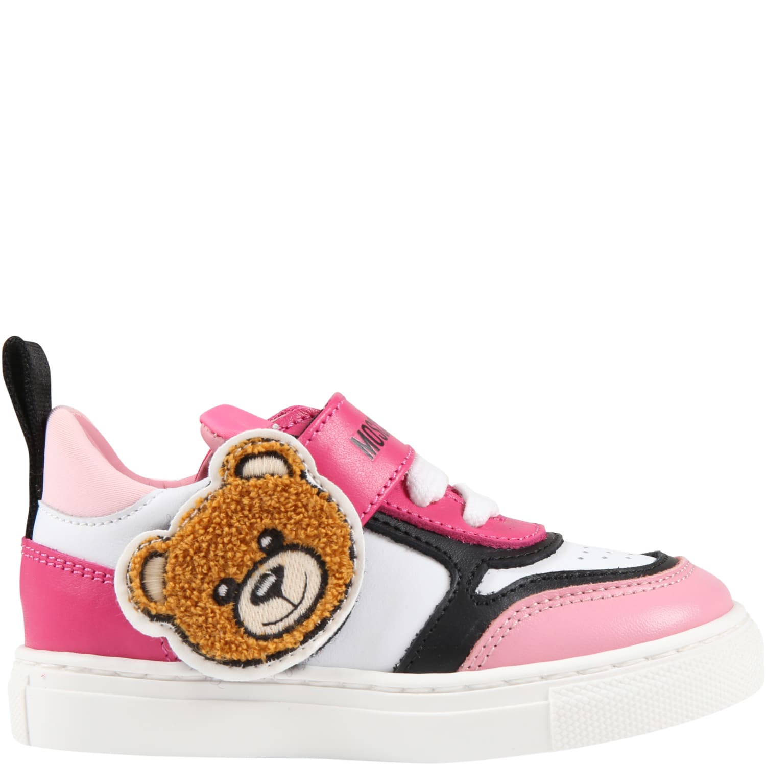 Moschino Multicolor Sneakers For Girl With Teddy Bear