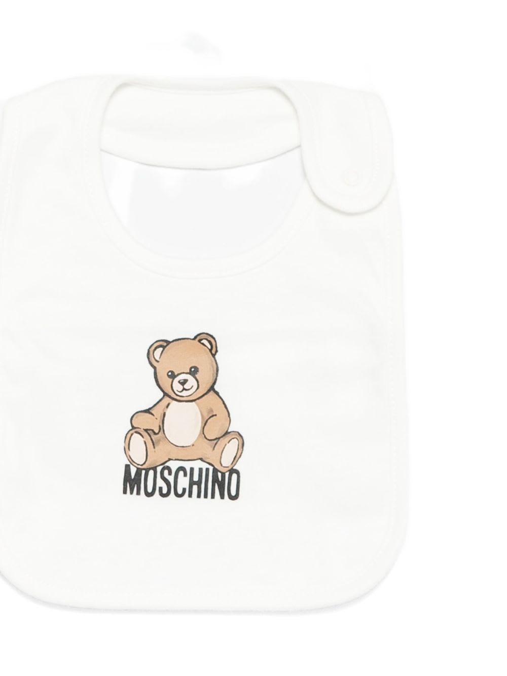 Moschino Kids Baby Set With Teddy Bear Print In White