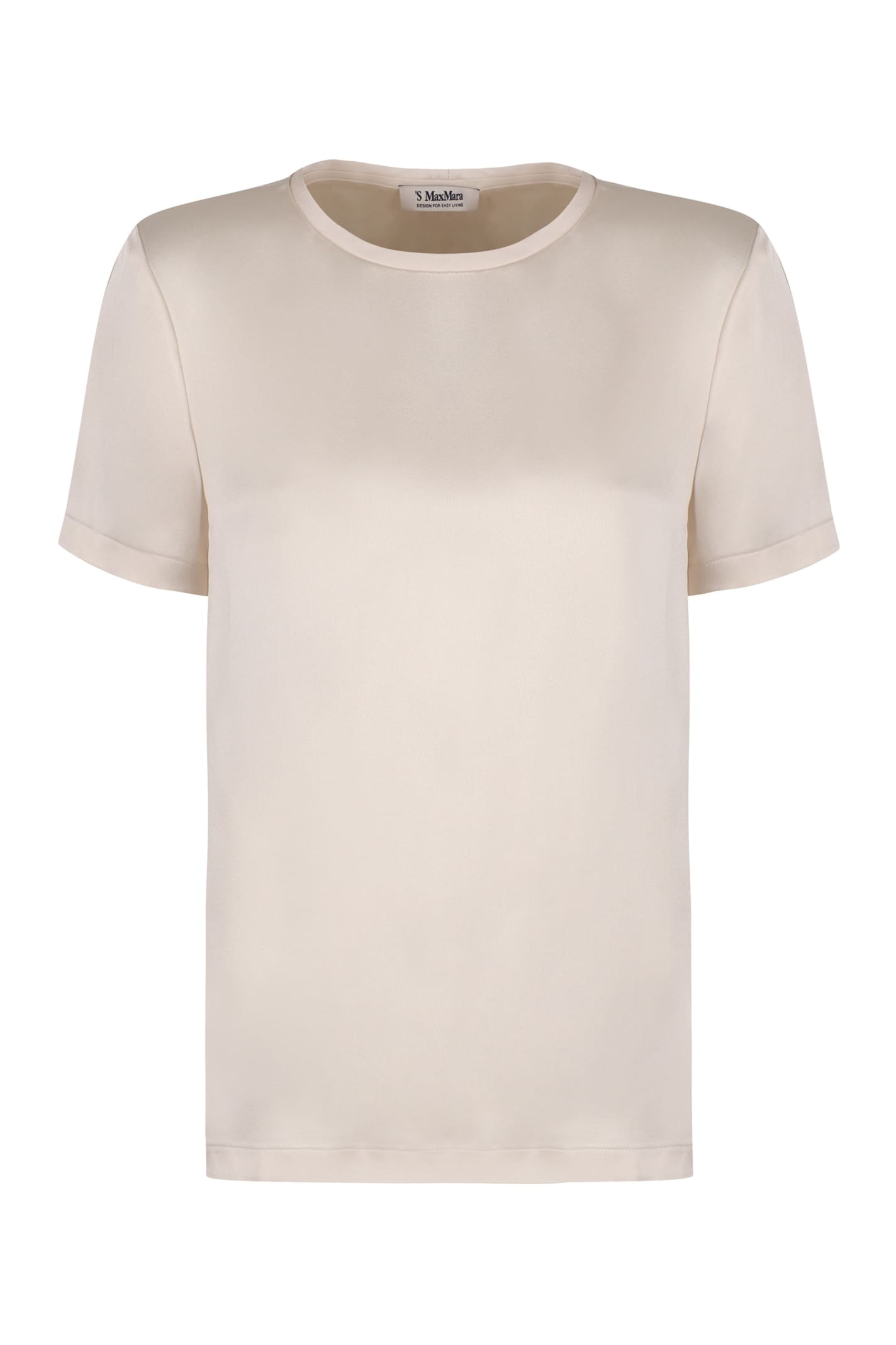 Shop 's Max Mara Crewneck Short-sleeved T-shirt In Ivory