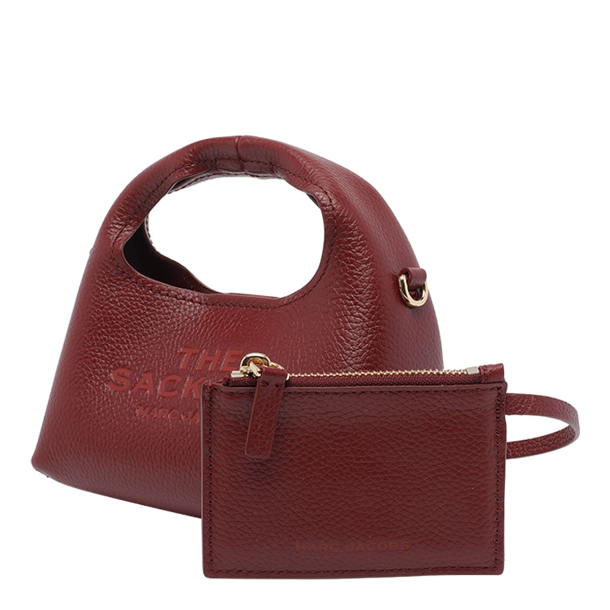 Marc Jacobs The Micro Crossbody Sack Bag In Burgundy