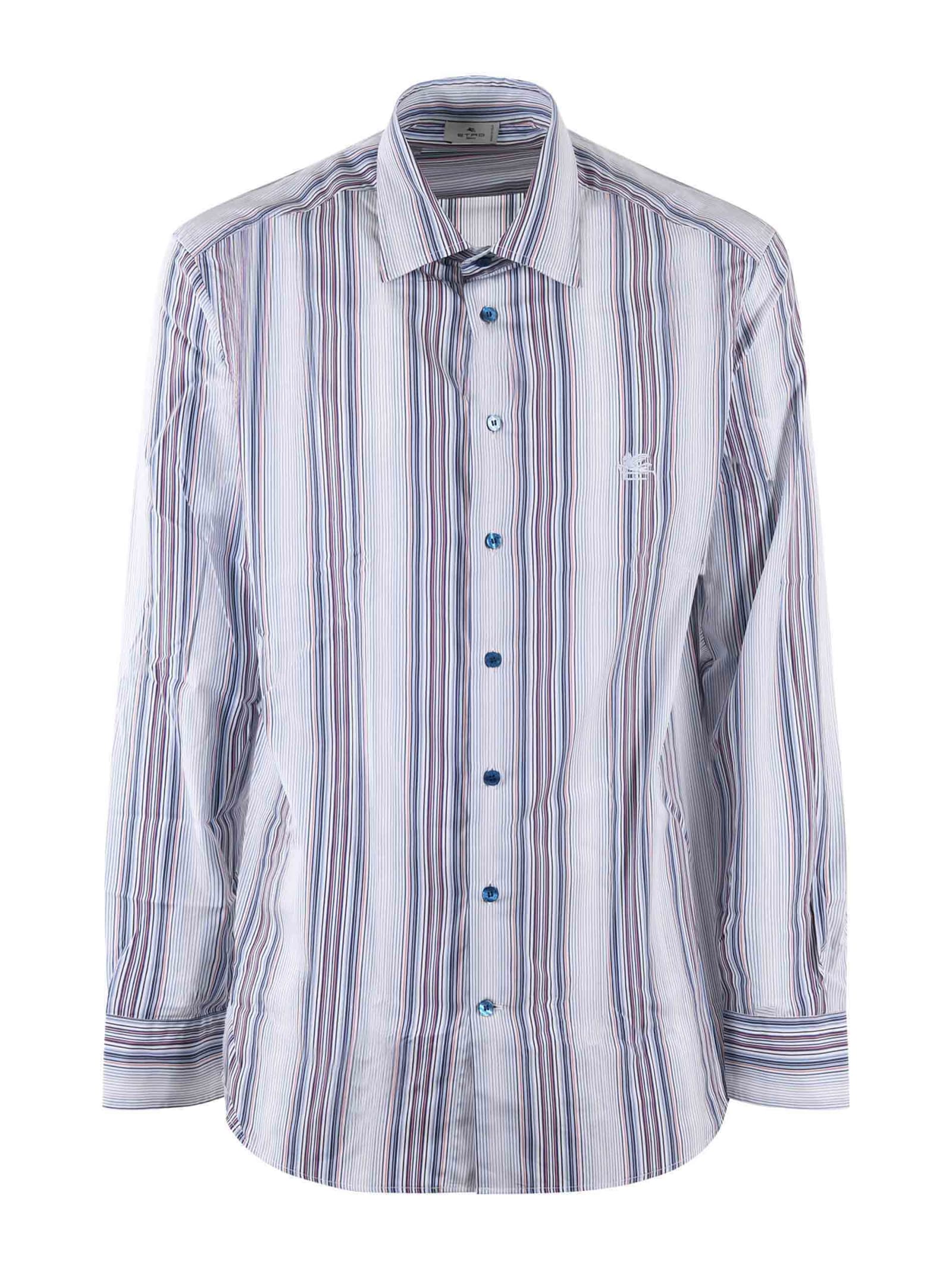 Shop Etro Shirt In Multicolour