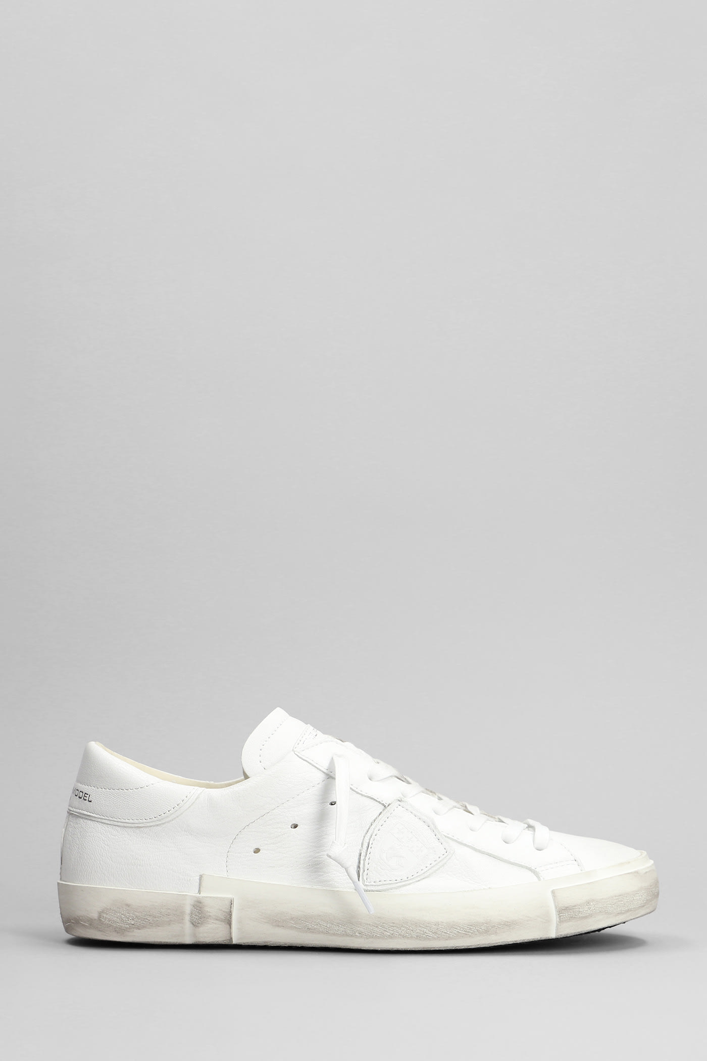 Prsx Low Sneakers In White Leather