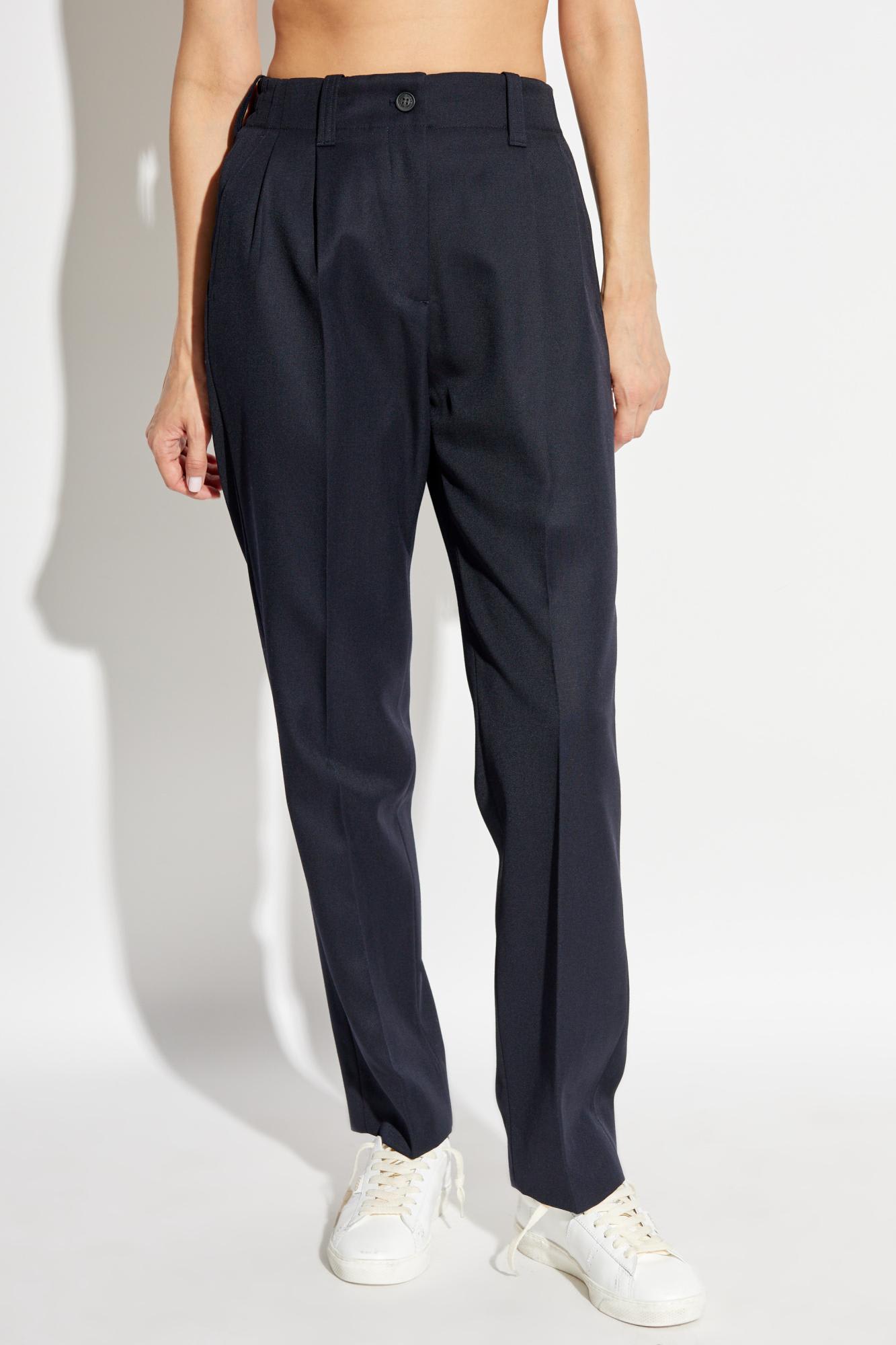 Golden Goose Wool Blend Pants In Blue