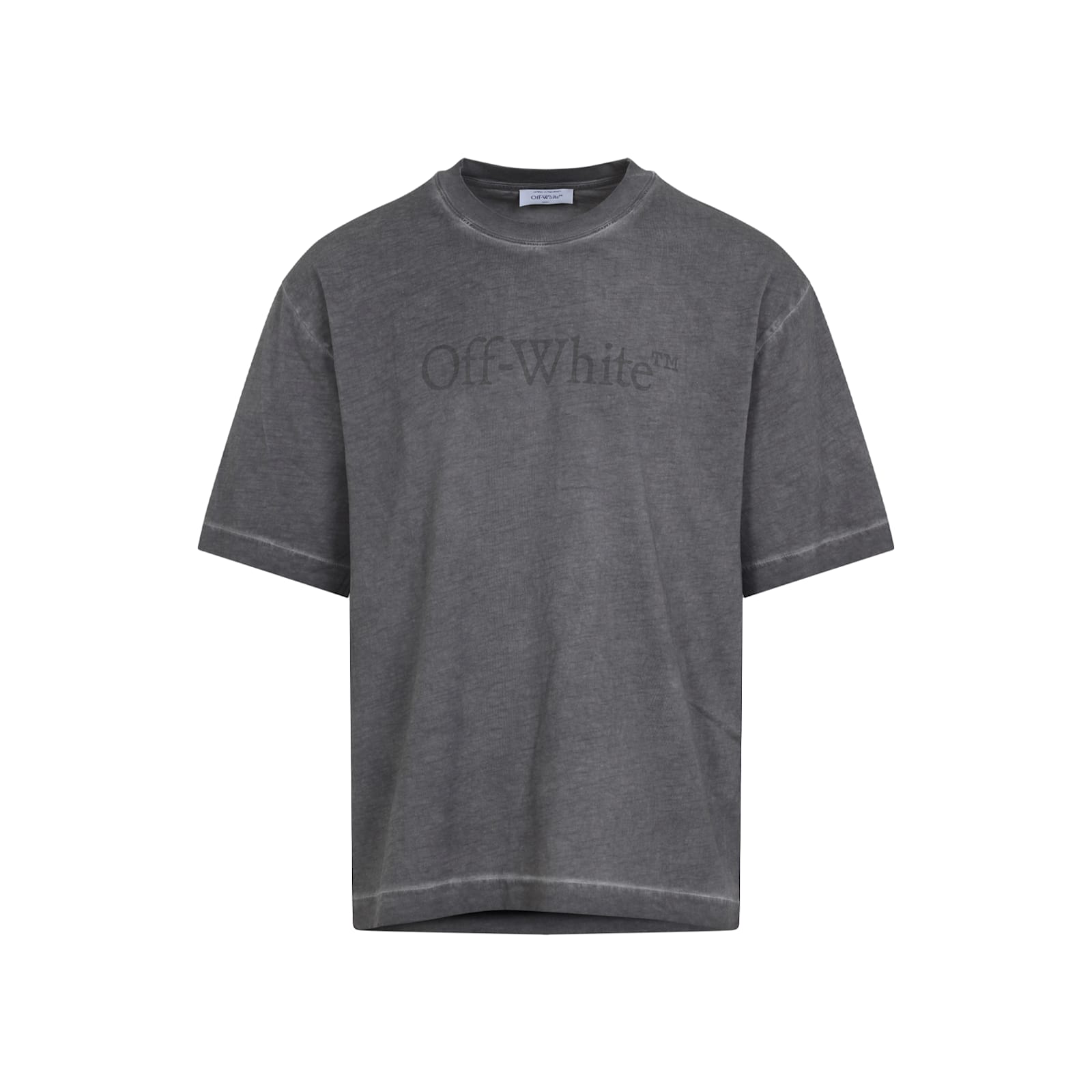 Off-white Skateboard Inspired Short Sleeve T-shirt In Gray