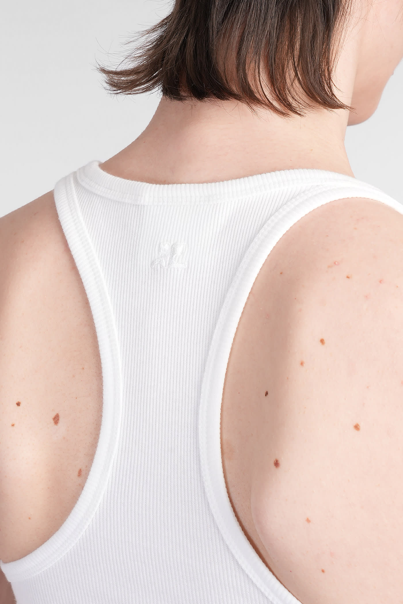 Courrèges Dress Woman In White Cotton