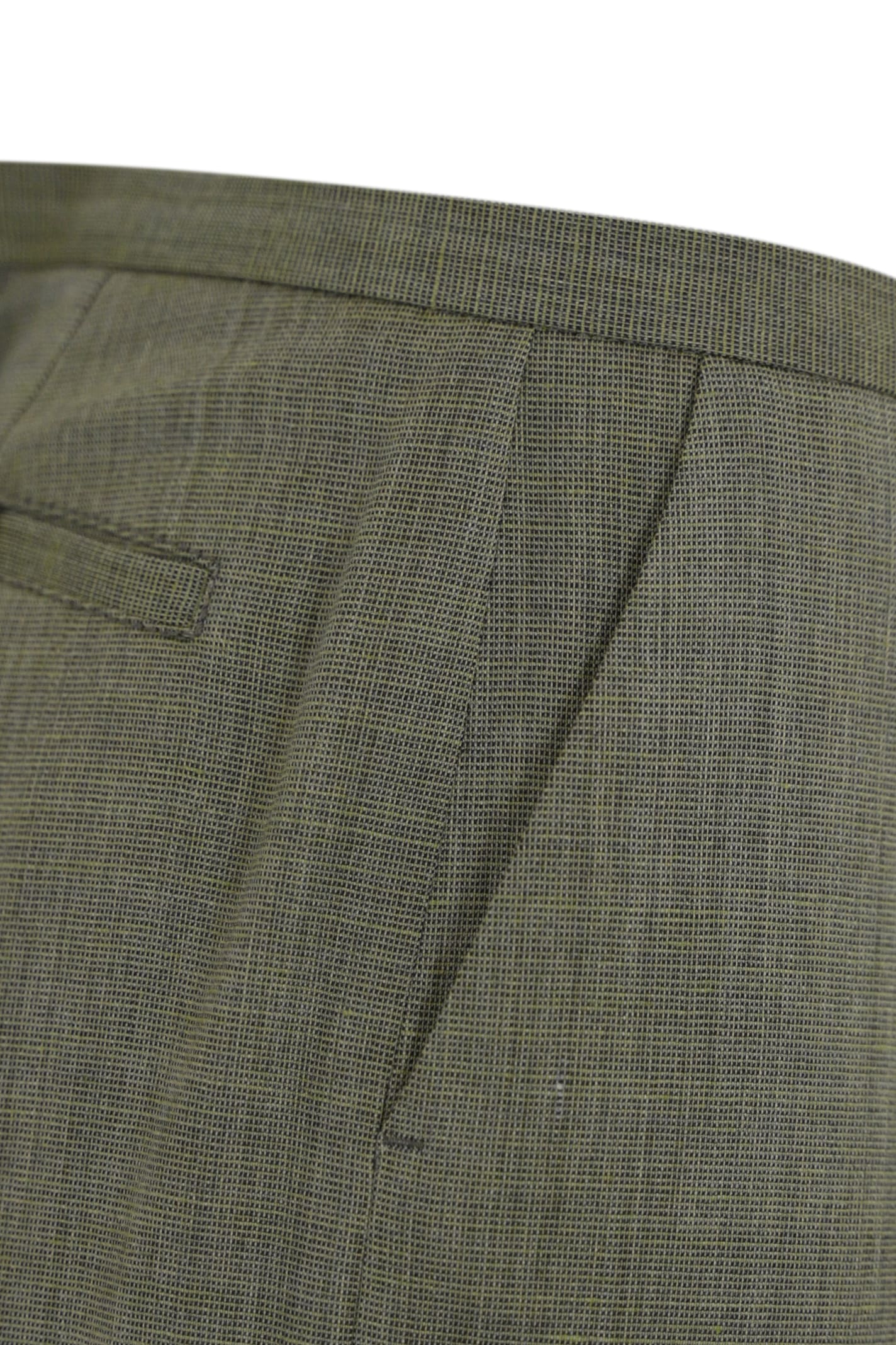 Philosophy Di Lorenzo Serafini Palazzo Trousers In Fresh Wool And Linen In Verde