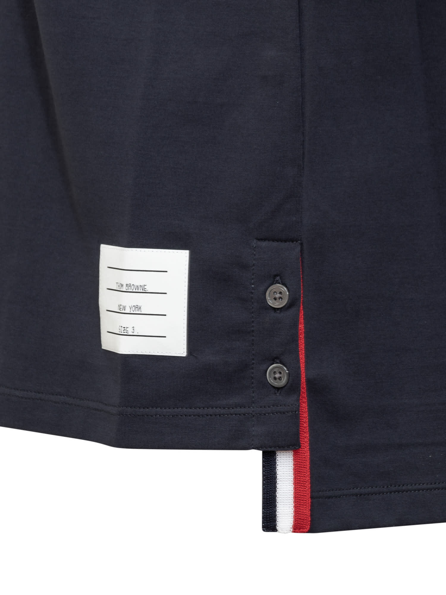 Shop Thom Browne Pocket Tee Shirt In Blu