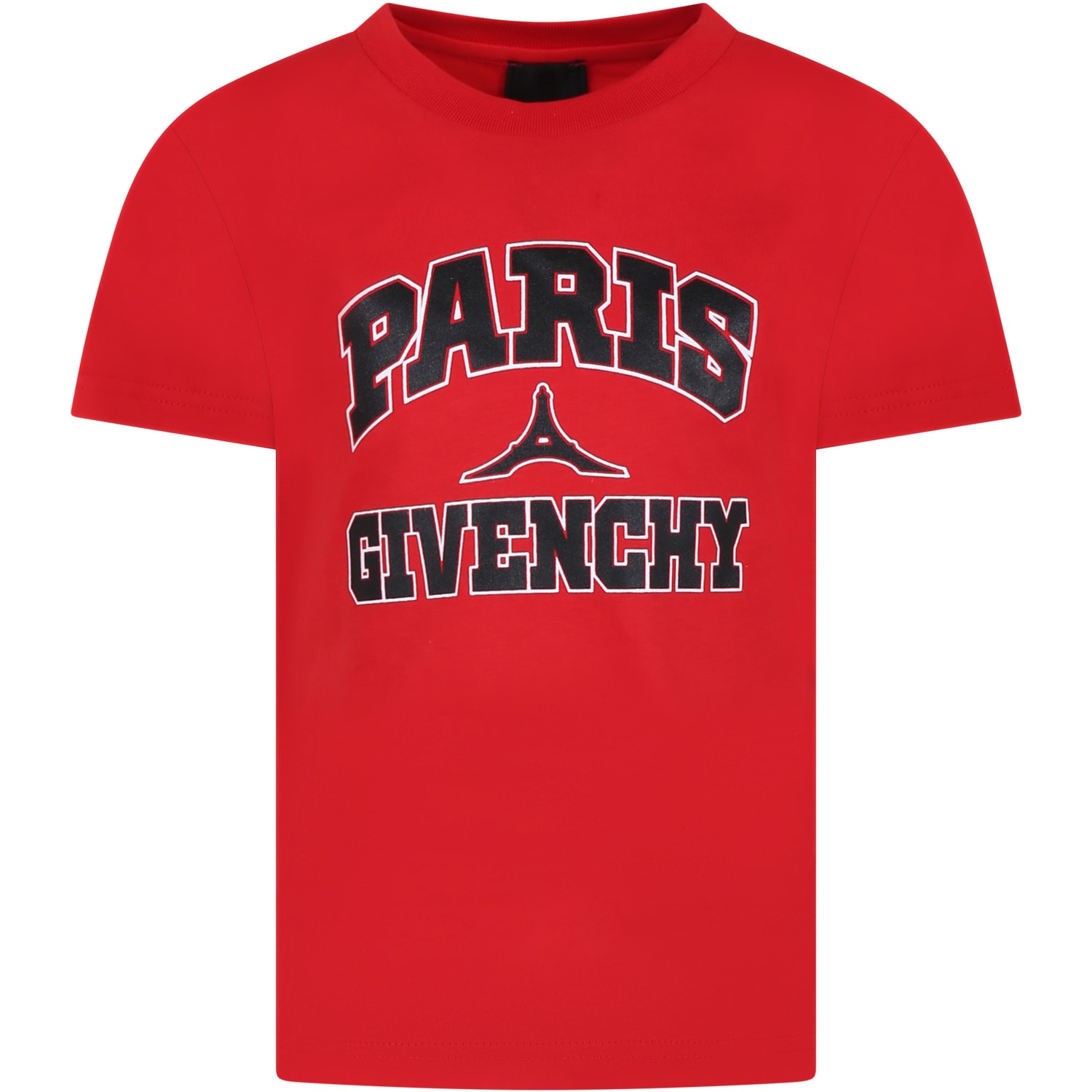 Givenchy Red T-shirt For Boy With Logo