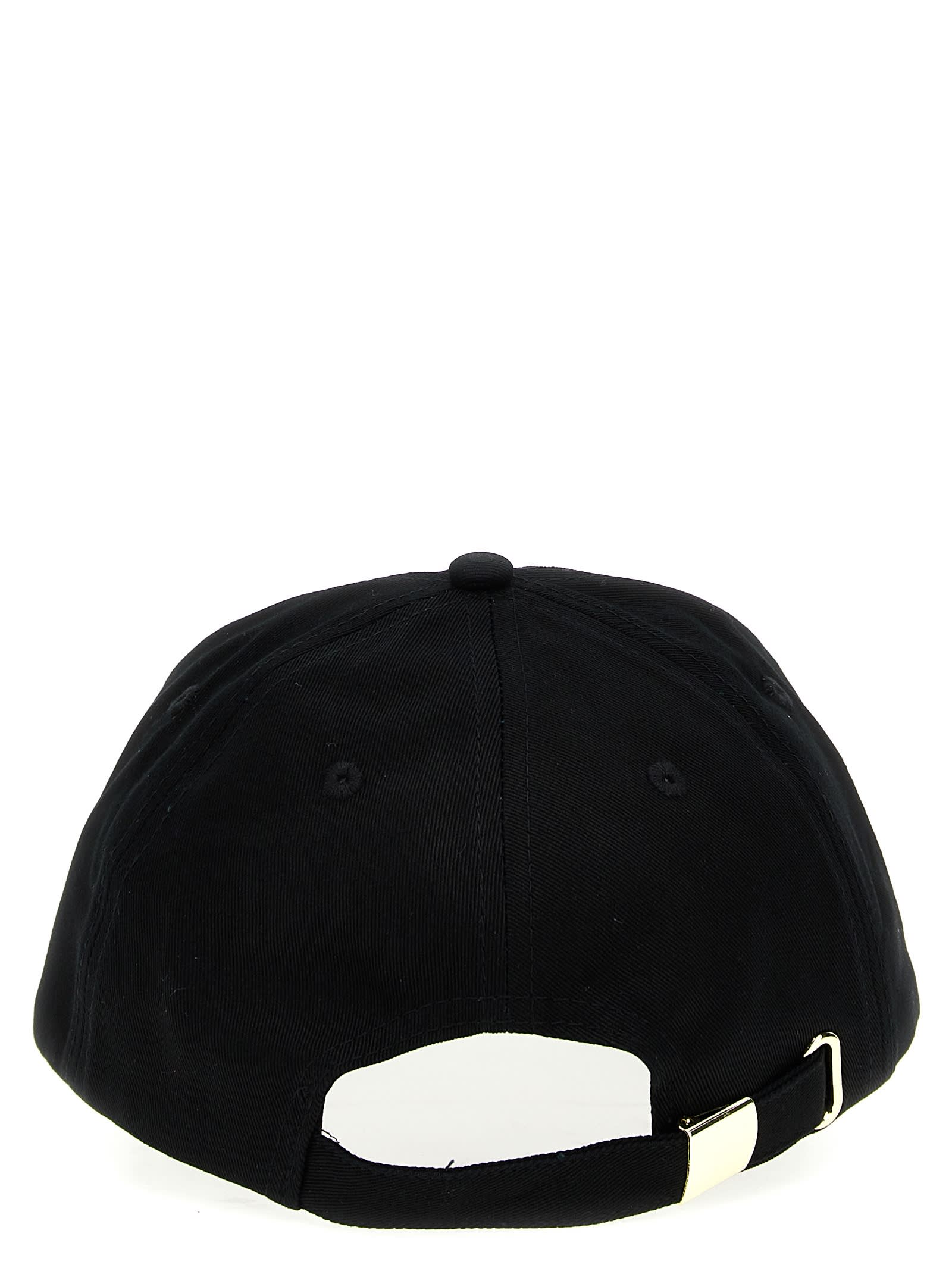 Shop Versace Jeans Couture Logo Baseball Cap In Black