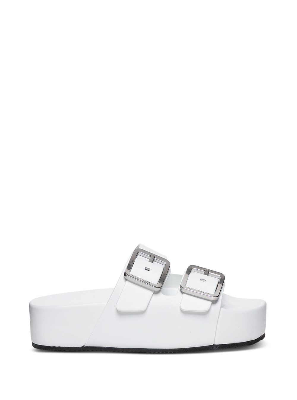Buy Balenciaga Mallorca Sandals In White Leather online, shop Balenciaga shoes with free shipping
