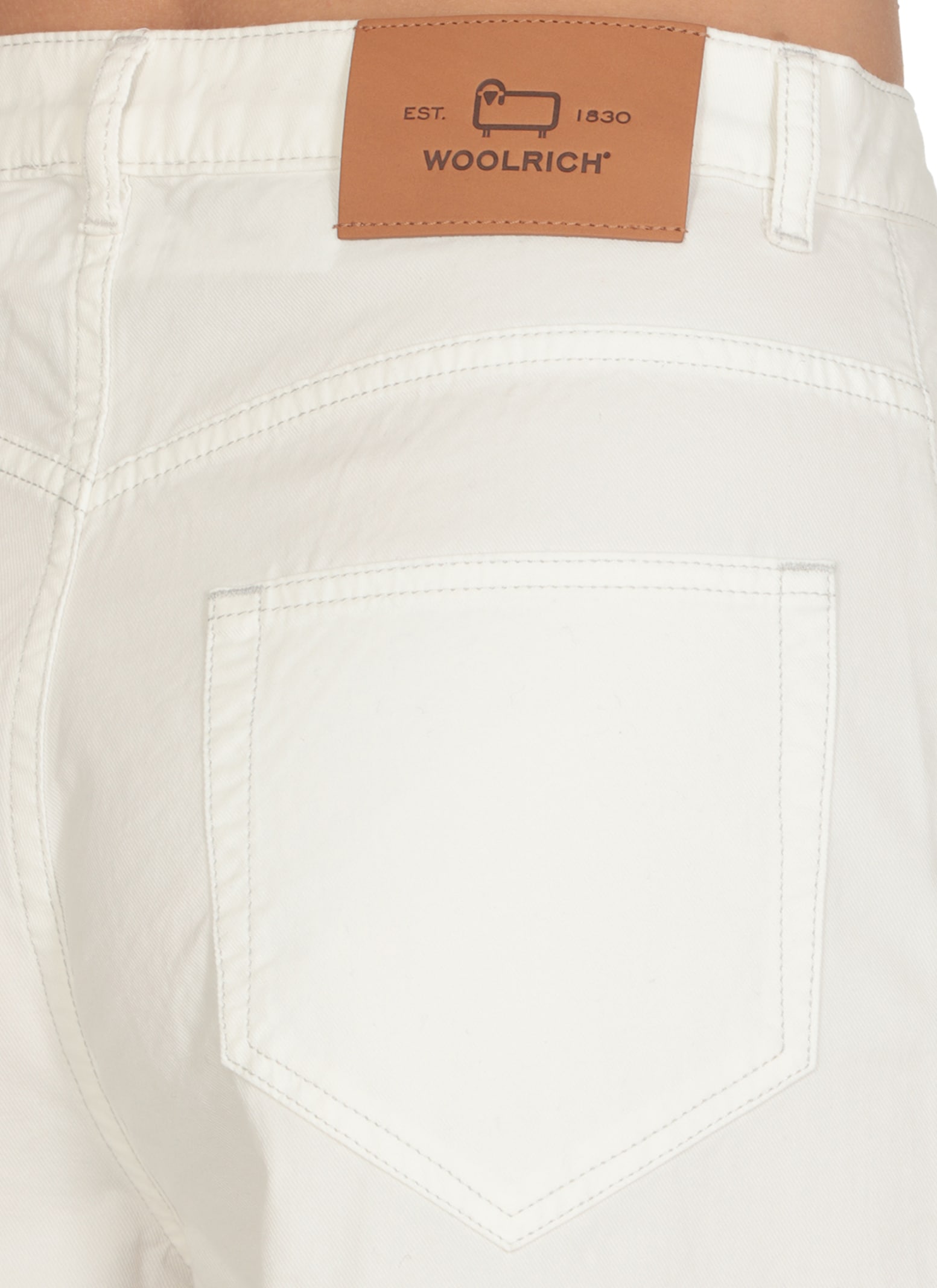 Woolrich Wide Leg Denim Jeans In White