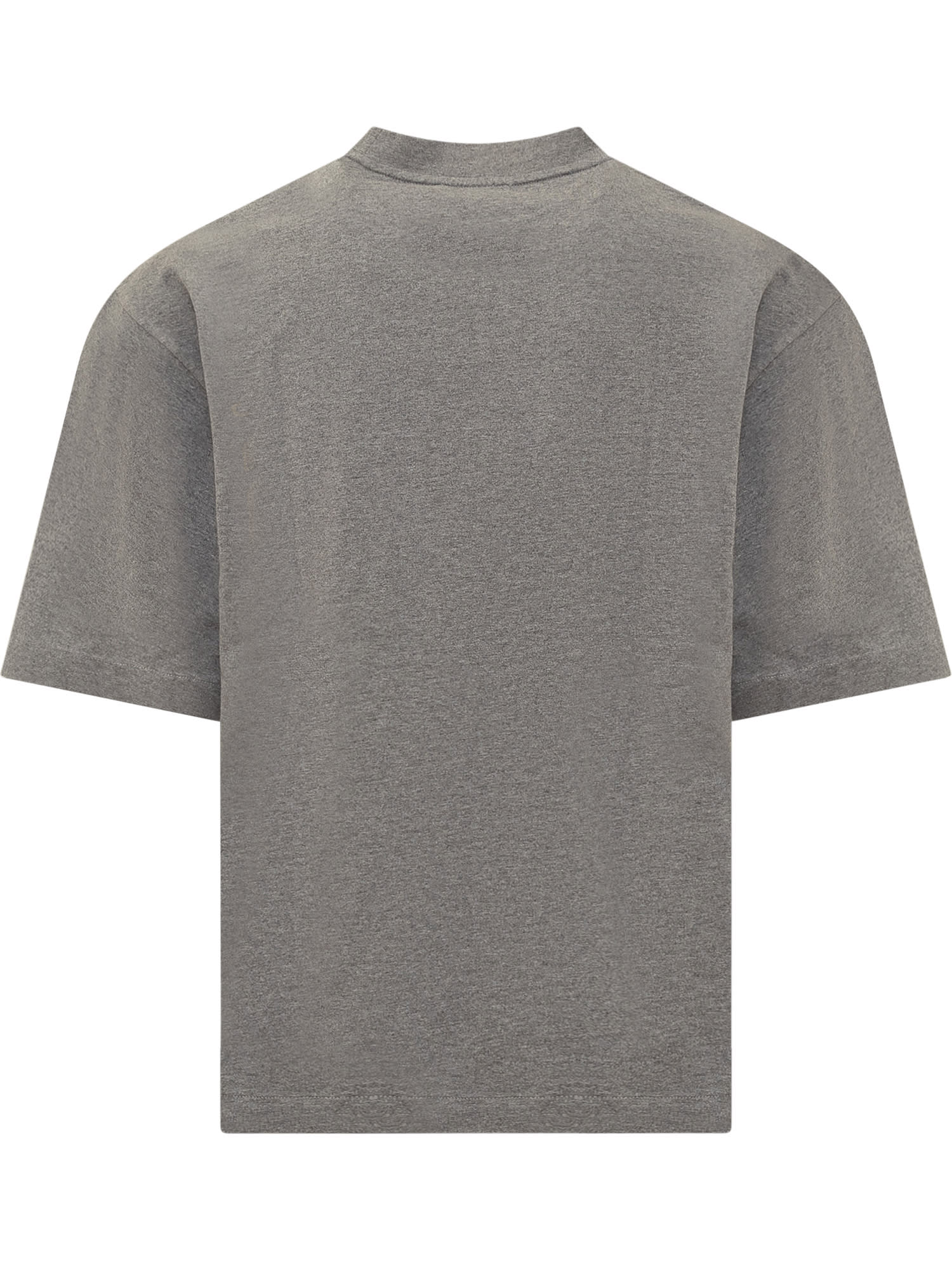 Shop Off-white T-shirt With 23 Logo In Melange Grey Gold
