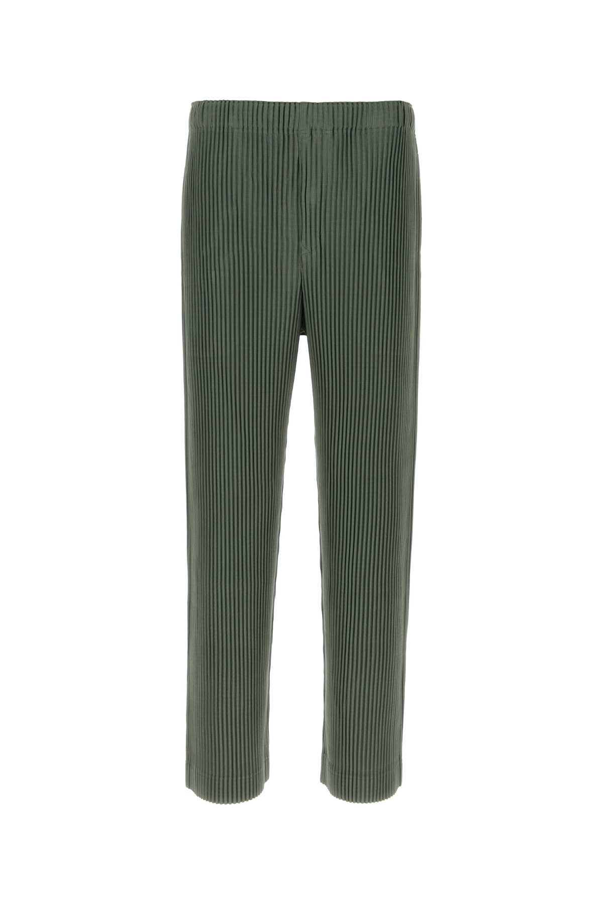 Homme Plissé Issey Miyake Sage Green Polyester Pant