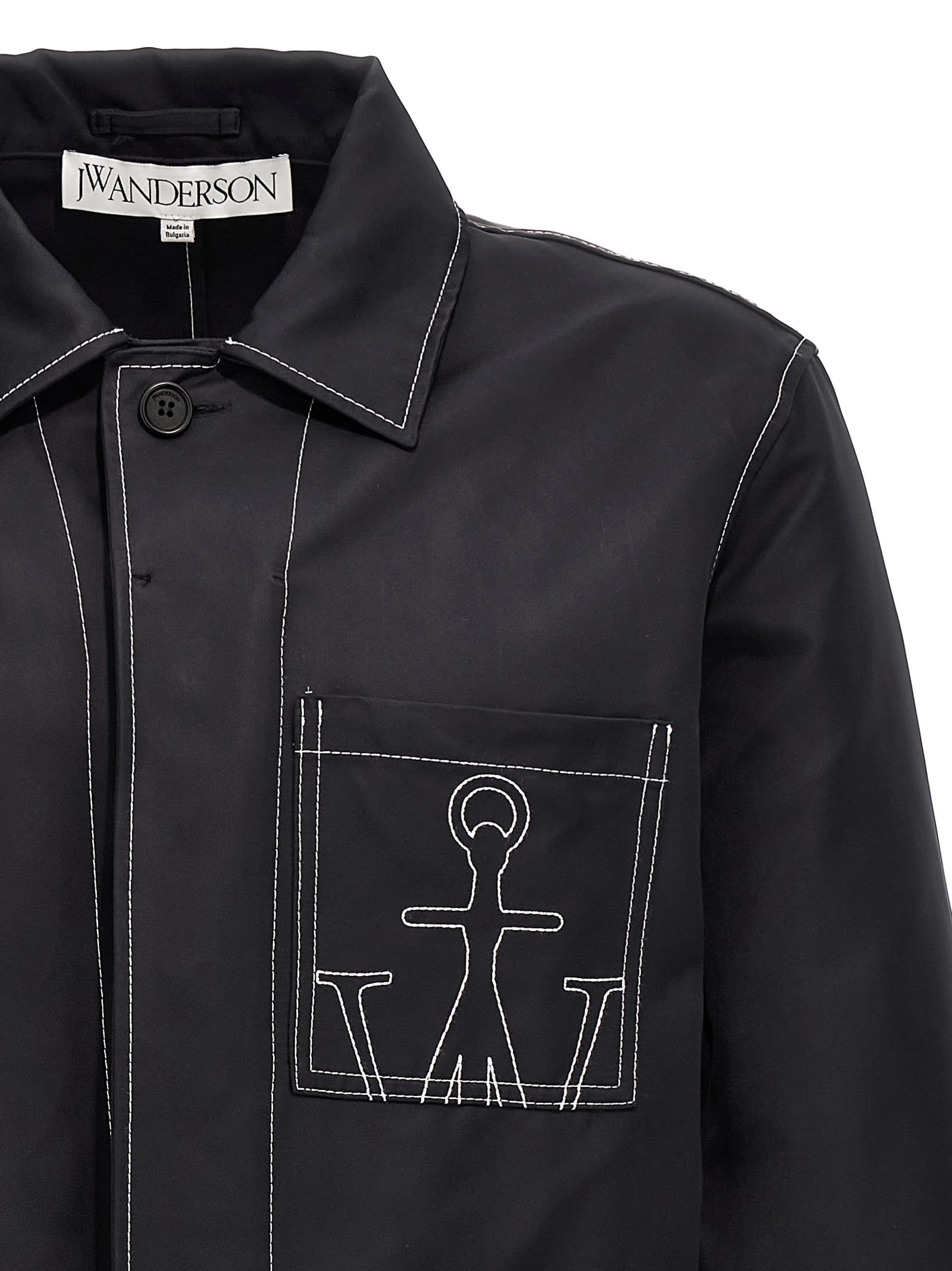 Shop Jw Anderson Workwear Jacket In Black