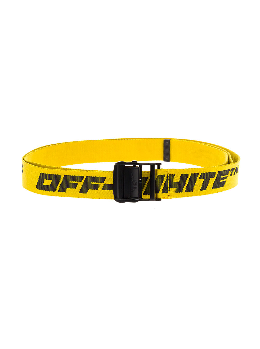 Off-White Yellow/Black Nylon Industrial Belt Off-White