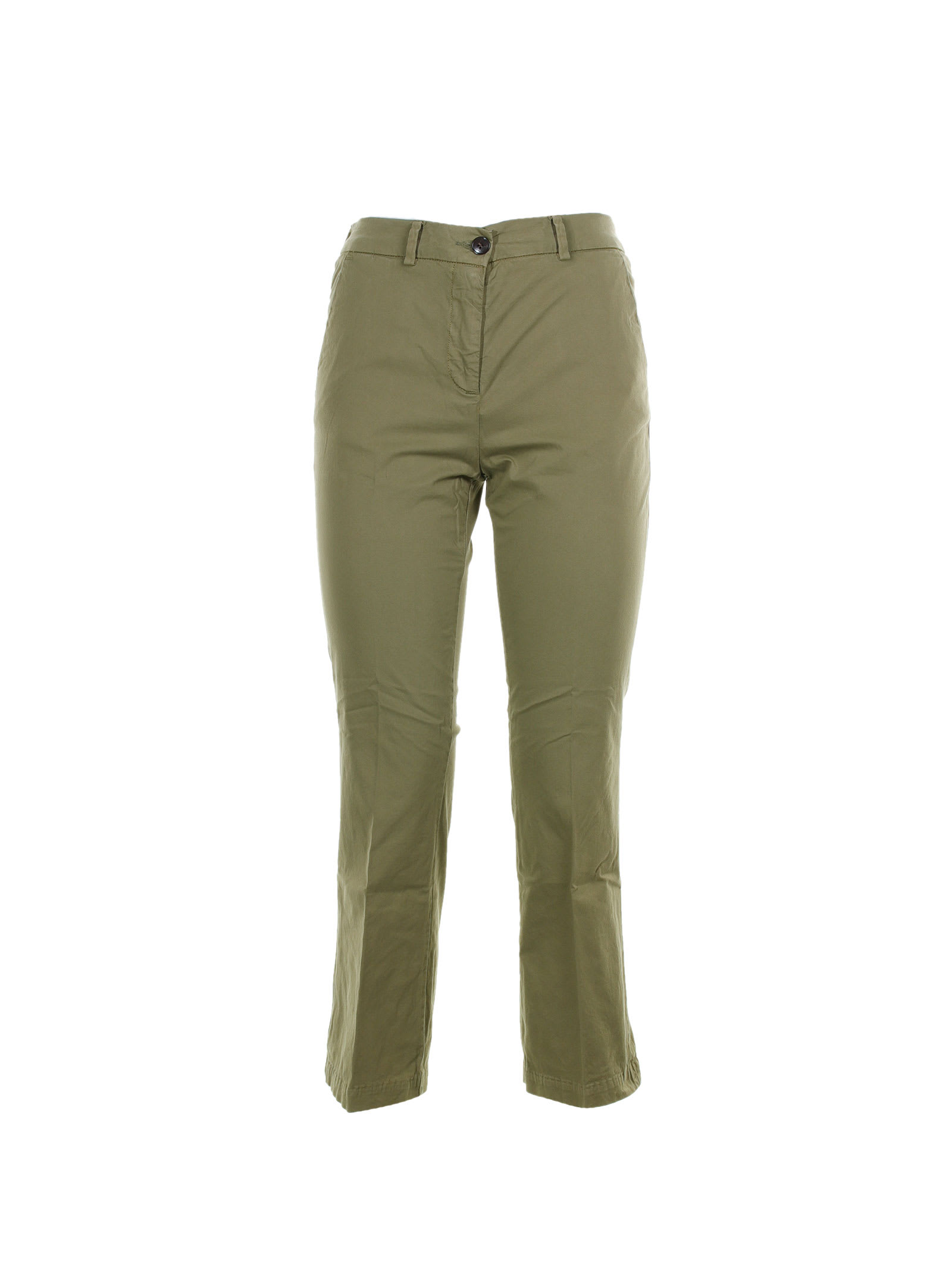 Myths Military Green High-waisted Trousers