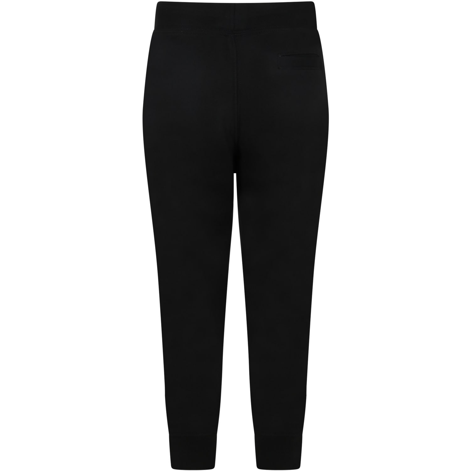 Polo Ralph Lauren Black Sweatpant For Boy With Pony Logo In Black