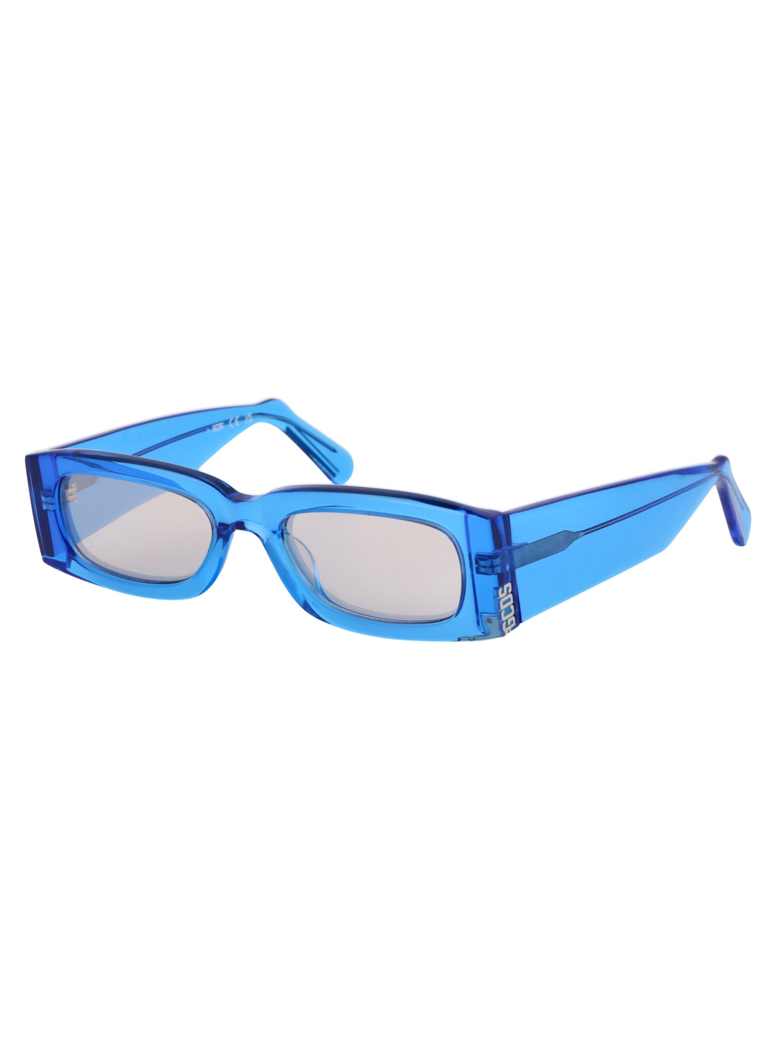 Shop Gcds Gd0020 Sunglasses In 90l Blu Luc/roviex Specchiato