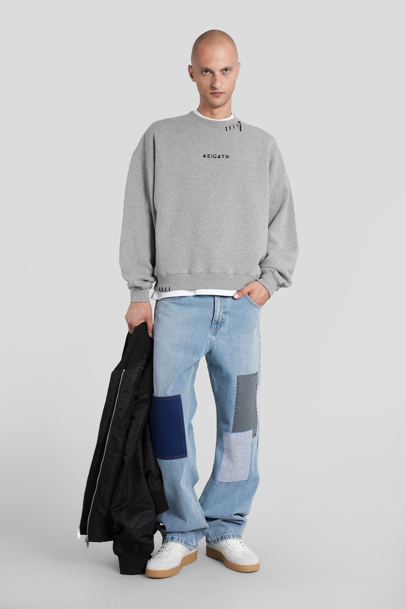 Axel Arigato Loops Sweatshirt Sweatshirt In Grey Cotton In Gray