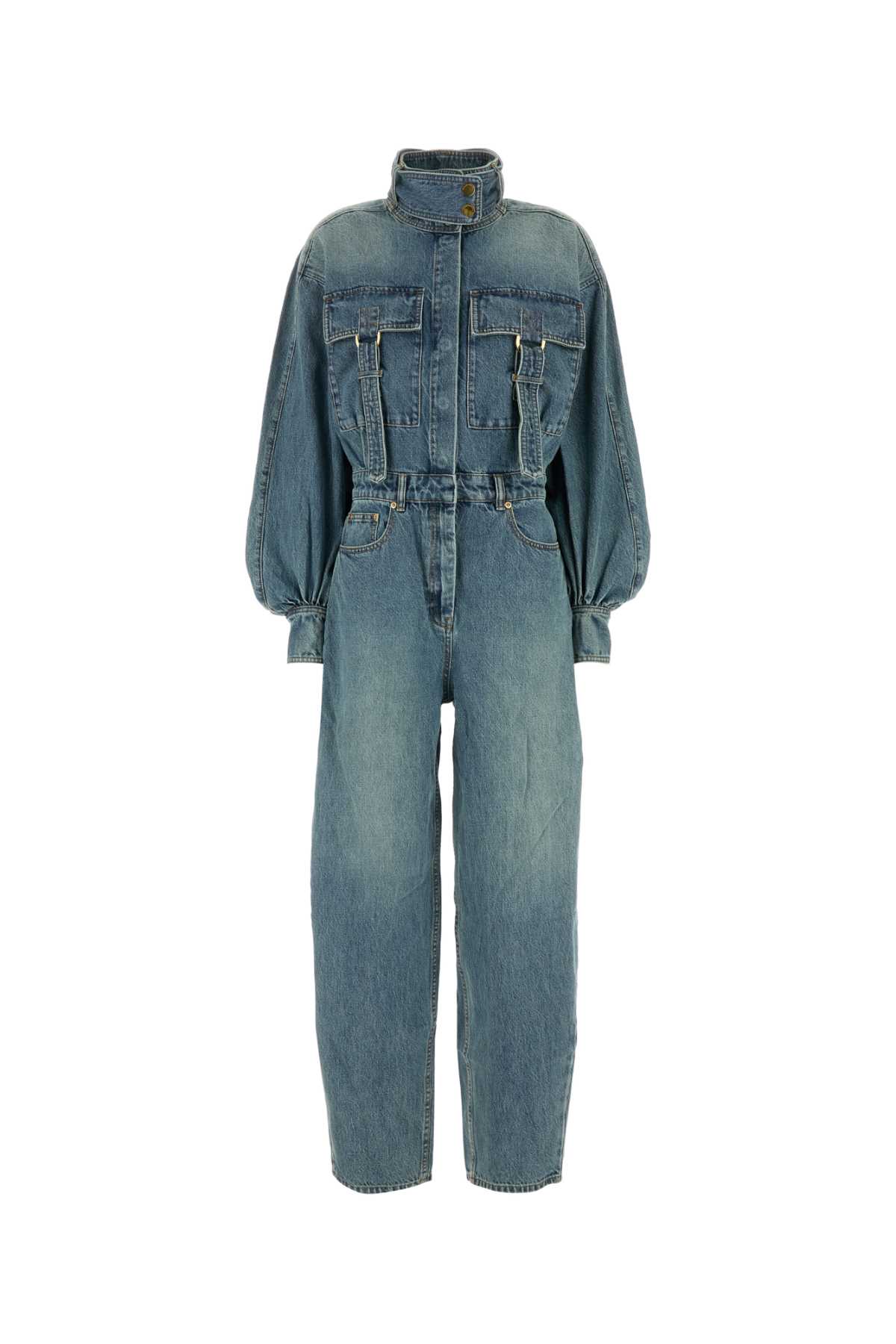 ZIMMERMANN DENIM ILLUSTRATION JUMPSUIT