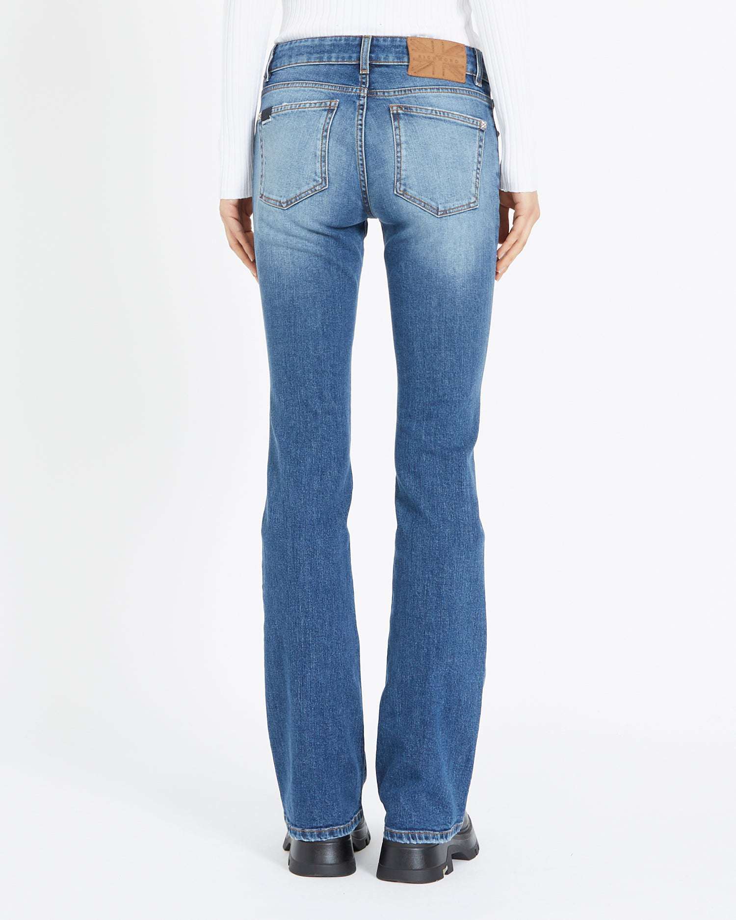 Shop John Richmond Jeans Basic Slim In Blu Chiaro