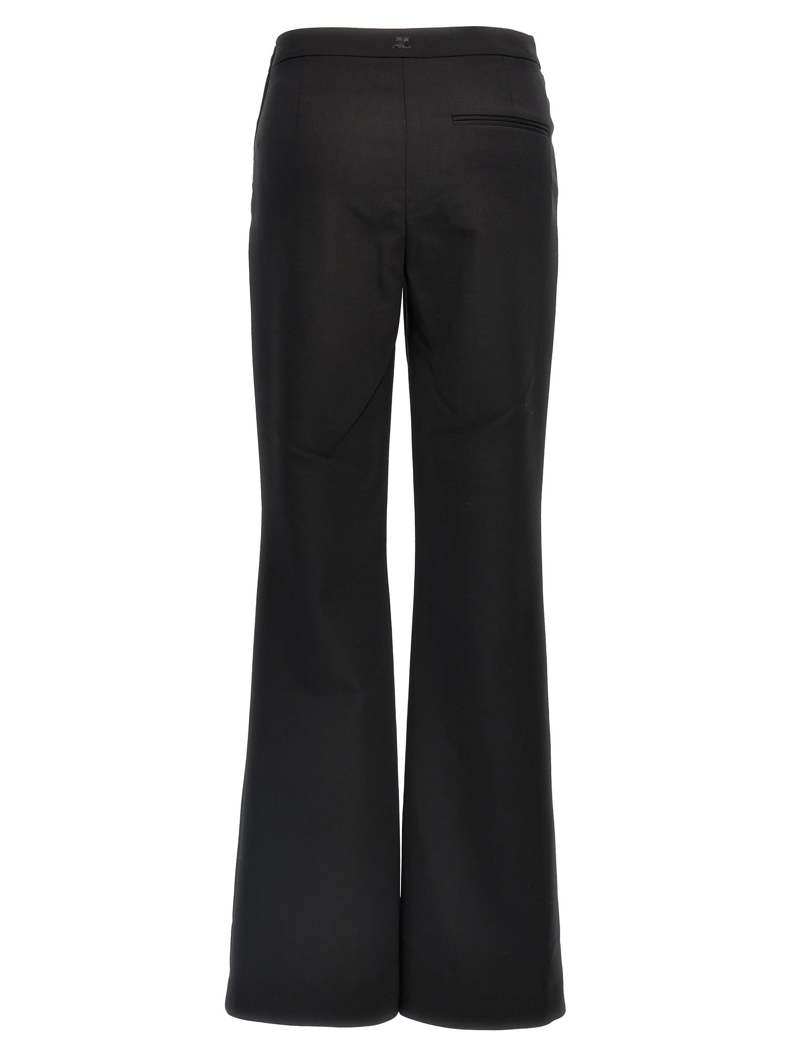 Courrèges Oblique Tailored Pants In Black