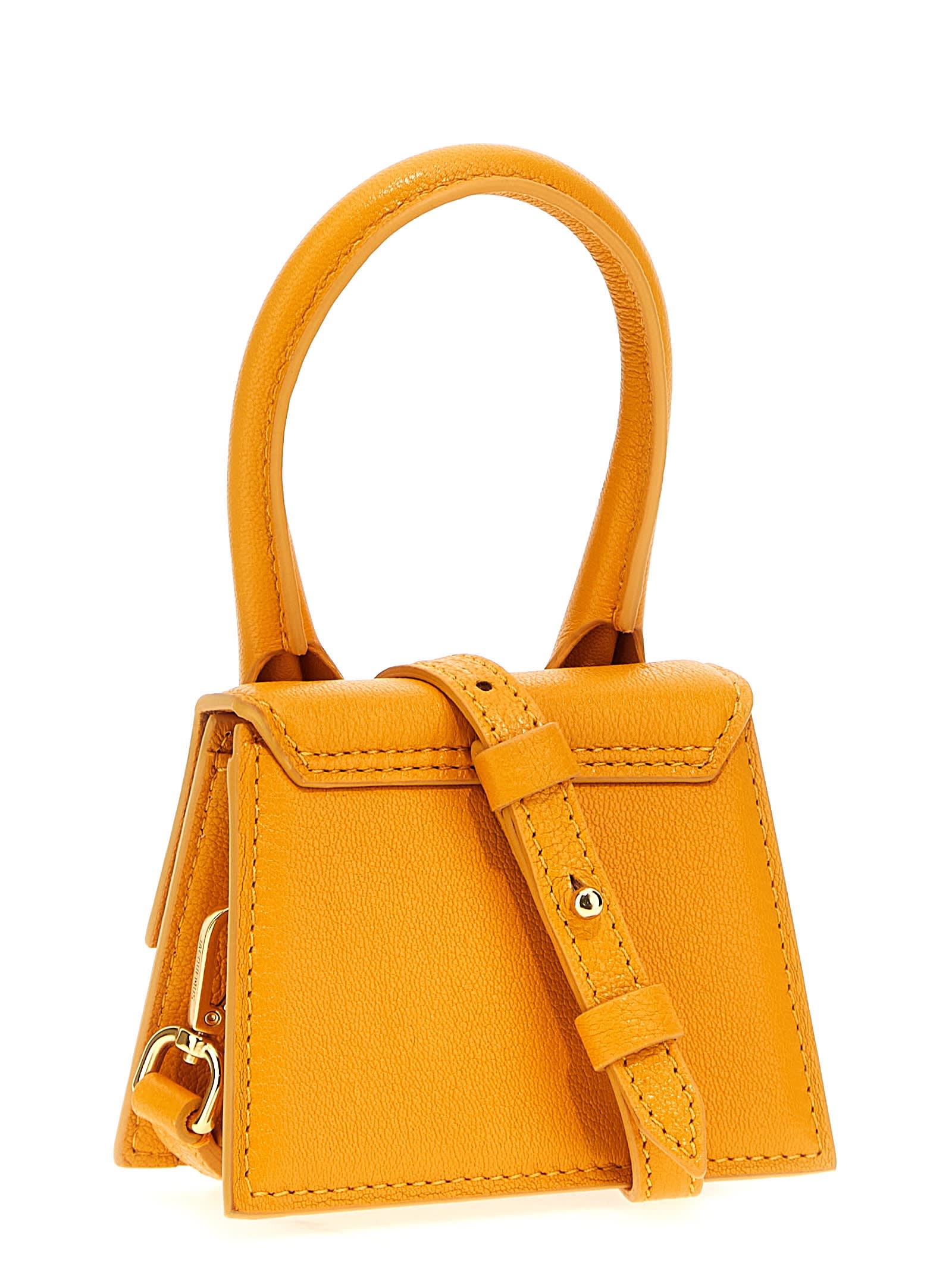 Shop Jacquemus Le Chiquito Handbag In Orange