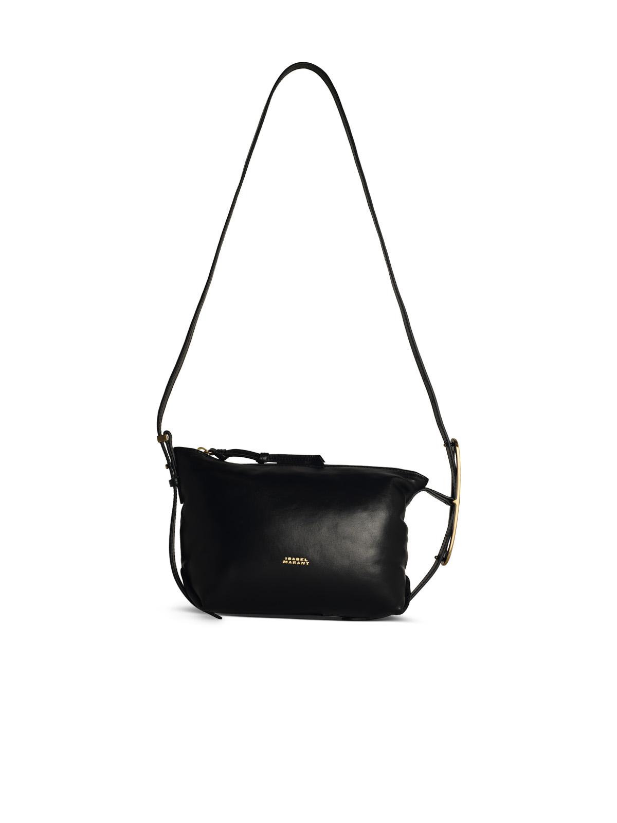 ISABEL MARANT LEYDEN MINI BLACK LEATHER CROSSBODY BAG