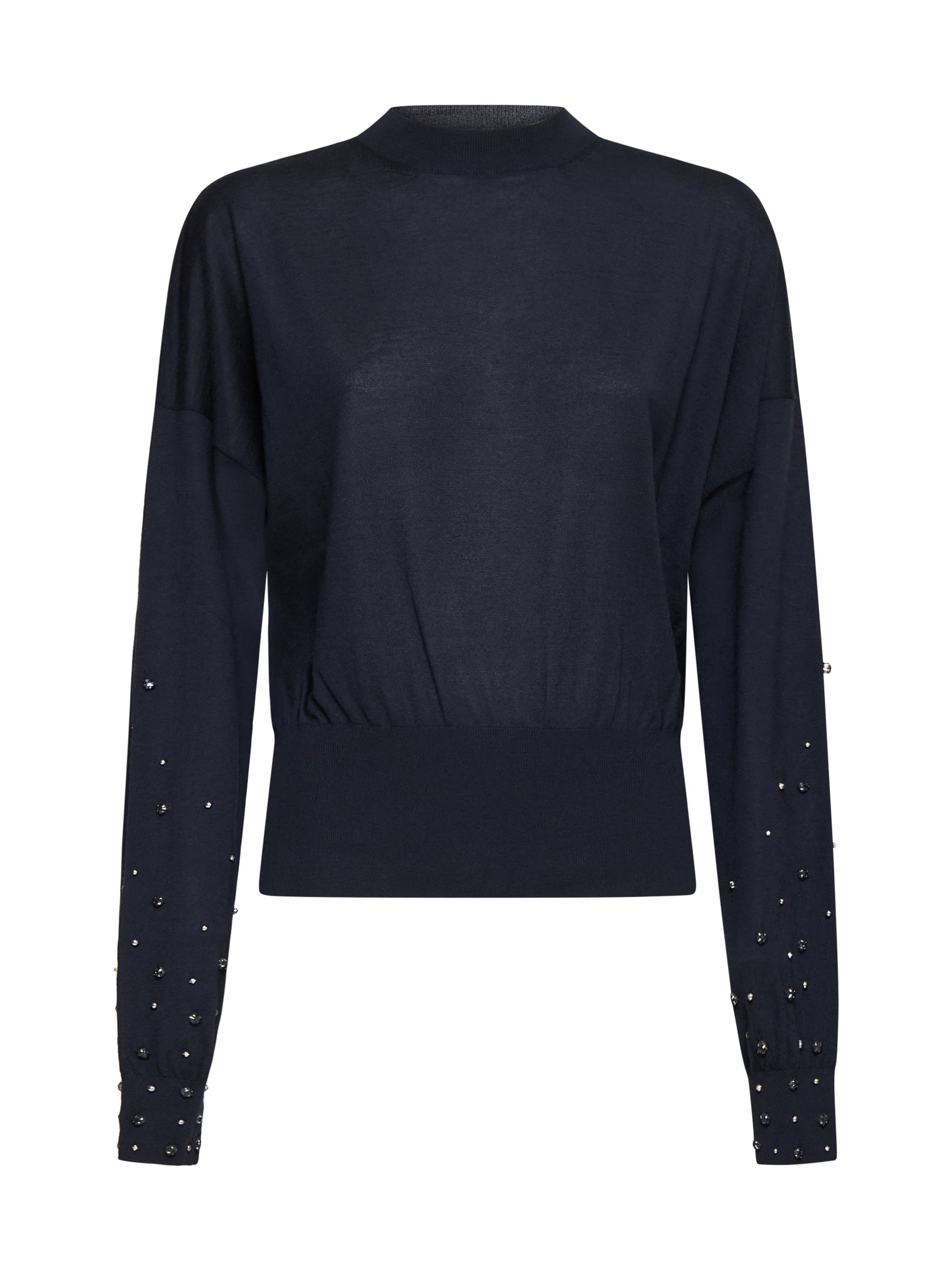 Shop Fabiana Filippi Sweater In Blue