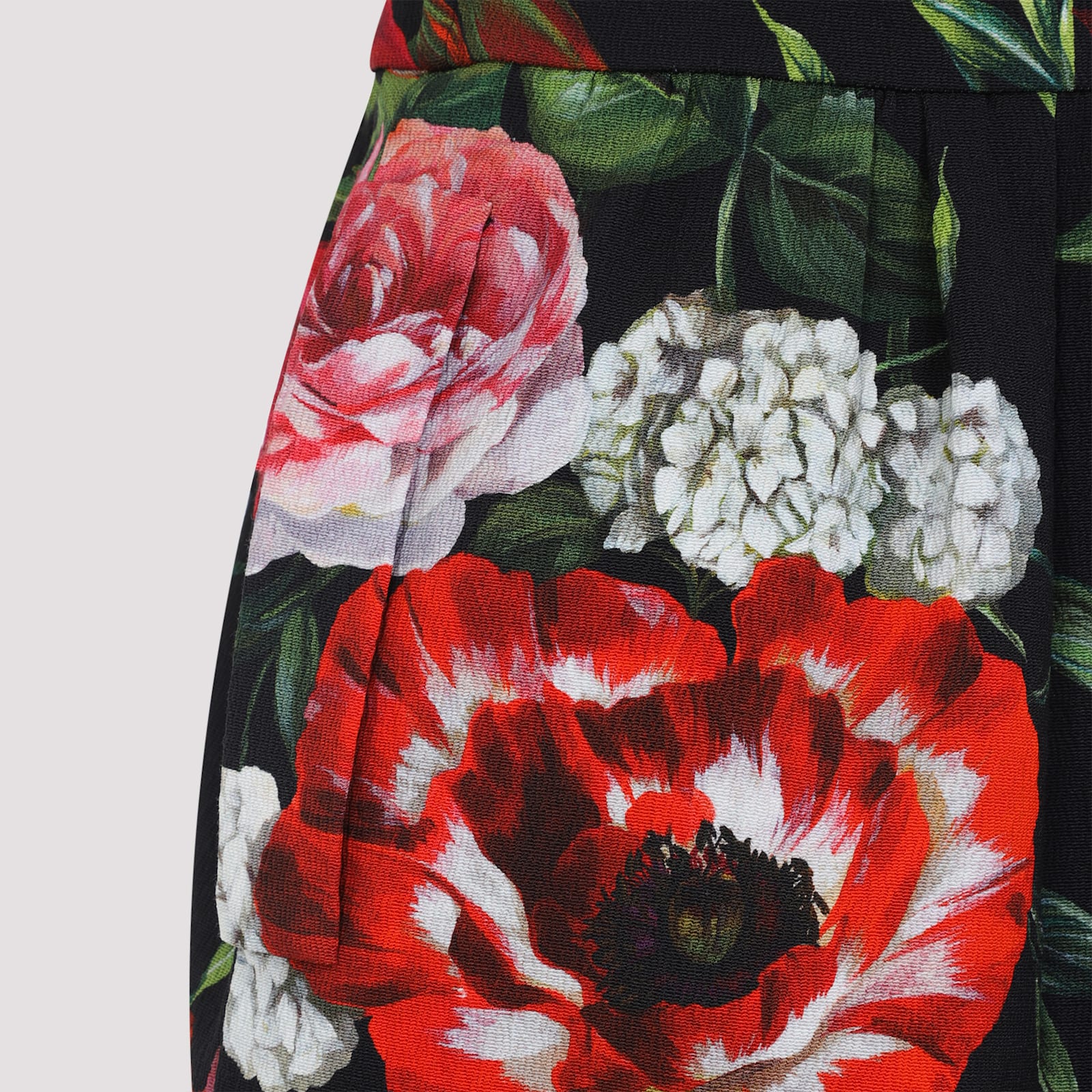 Dolce & Gabbana Floral-print Woven Mini Dress In Multi