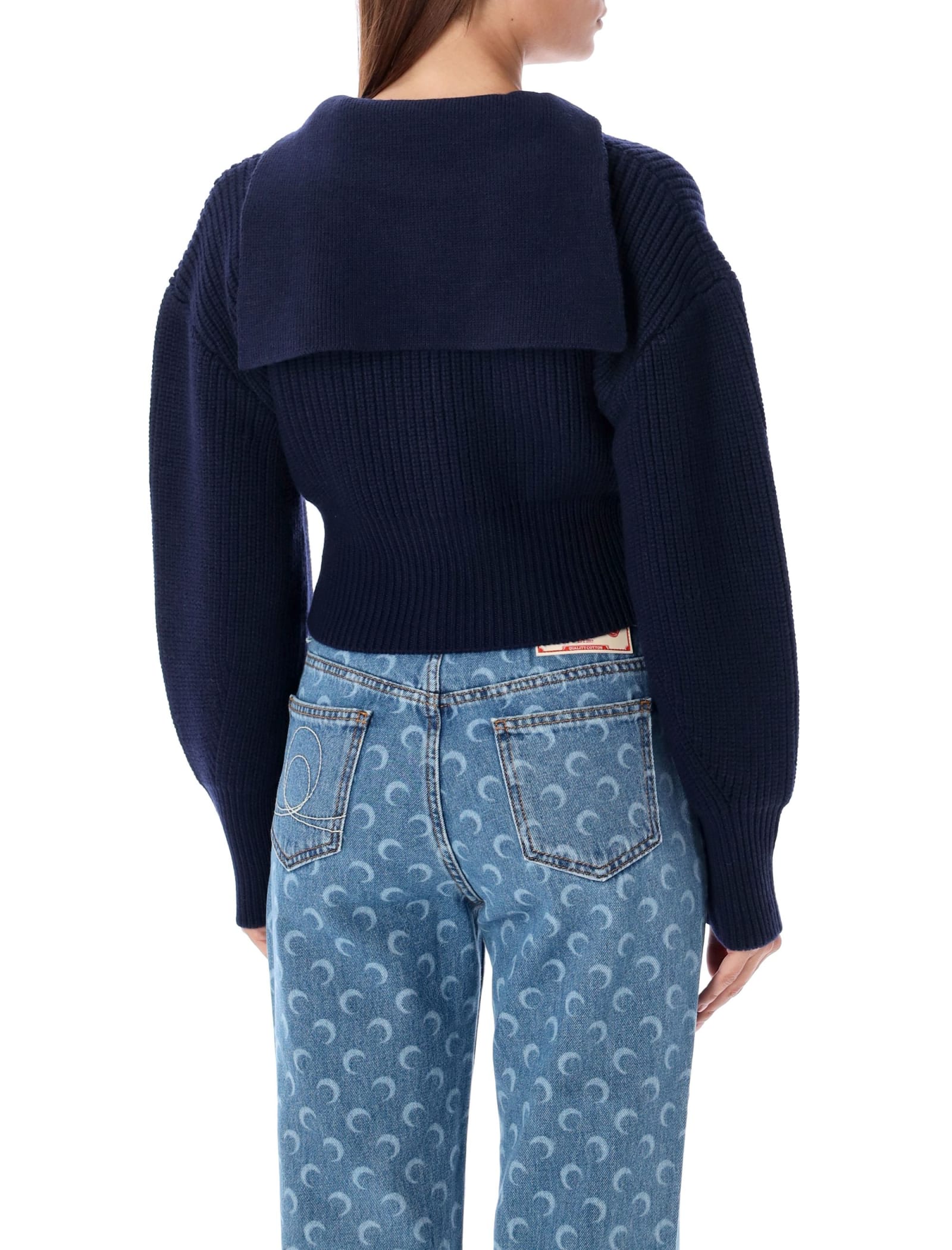 Shop Marine Serre Sailor Sweater In Navy