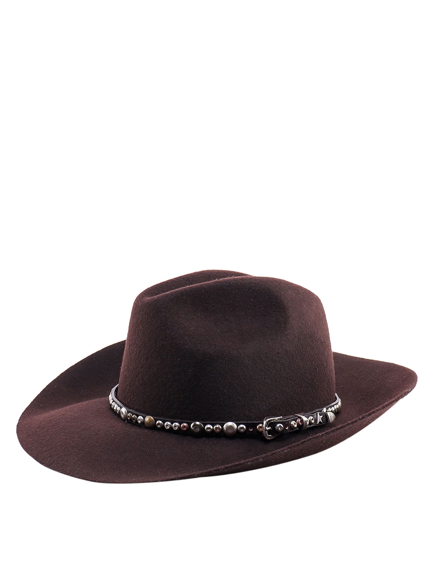 Shop Golden Goose Golden Fedora Hat In Chicory Coffee