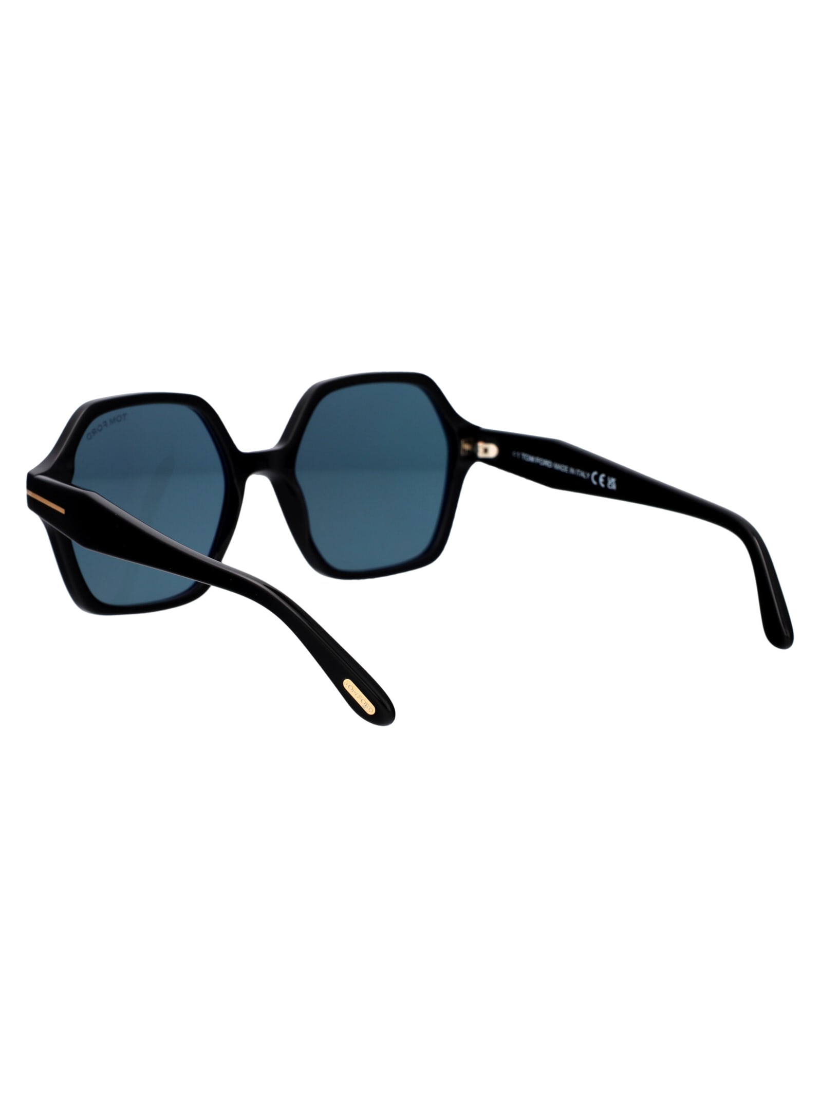 Shop Tom Ford Romy Sunglasses In 01a Nero Lucido / Fumo