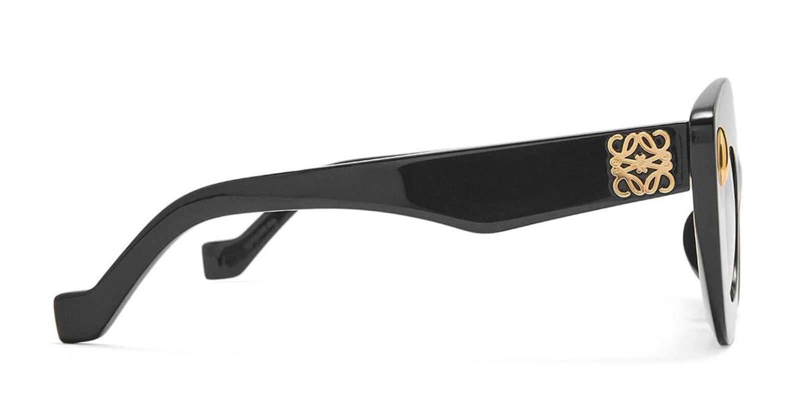 Loewe Anagram 48mm Small Cat Eye Sunglasses In Black