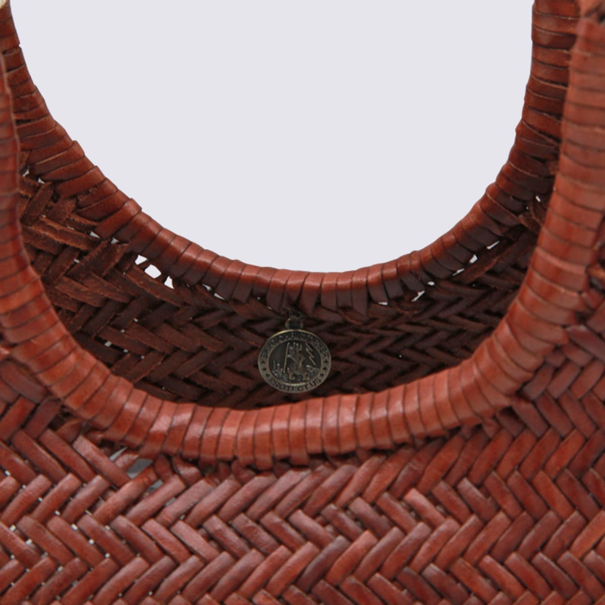 Dragon Diffusion Ns Diagonal 4mm Diagonal Arched Tote In Brown