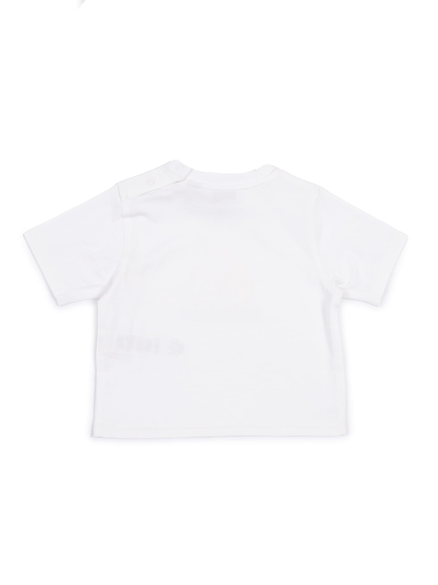 Burberry Thomas Bear Cotton T-shirt In White
