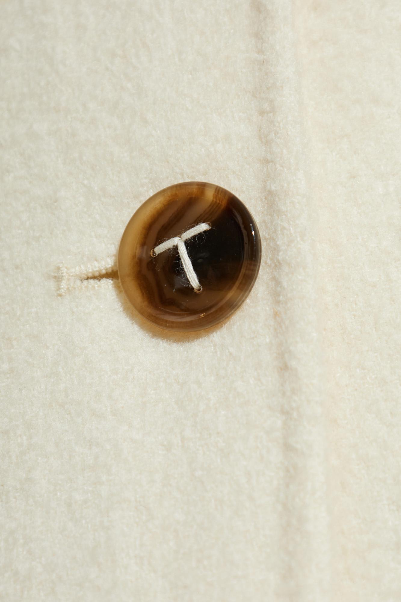 Totême Toteme Wool Jacket With Scarf In White