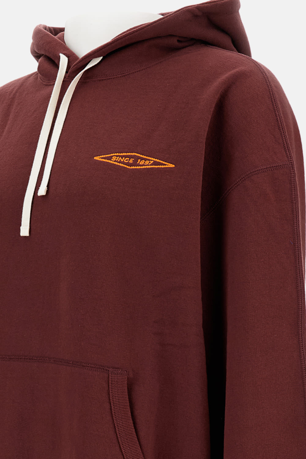 Junya Watanabe Hooded Sweatshirt Kangaroo Pocket Design In Red