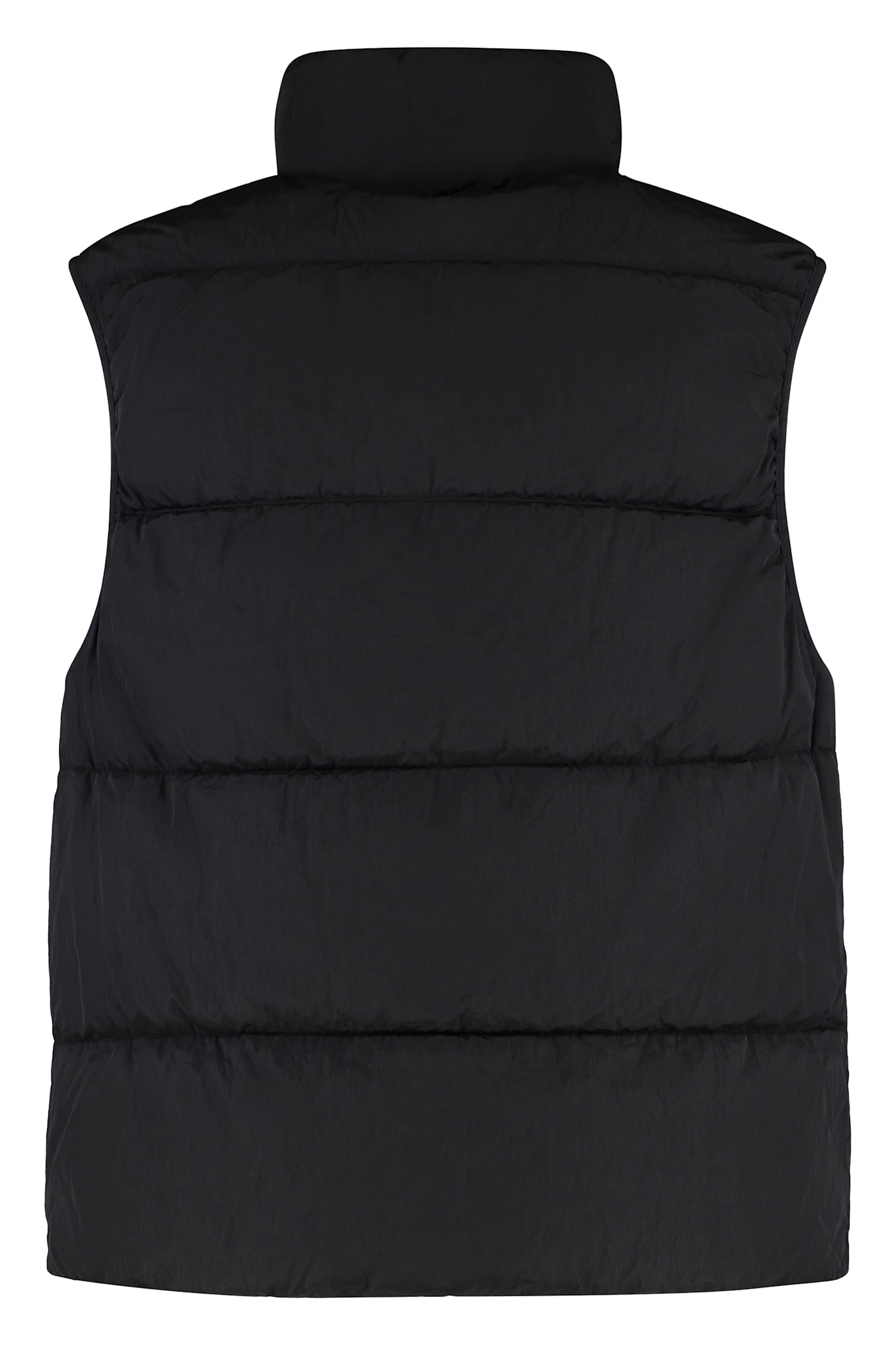 C.p. Company C.p.company Full Zip Down Vest In Black