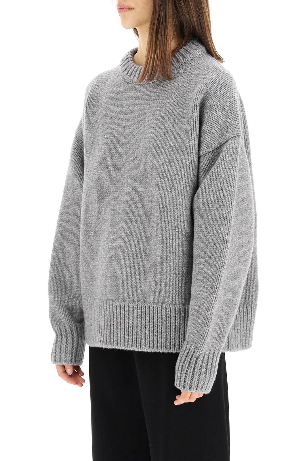 The Row Kensington Cashmere Turtleneck Sweater In Gray