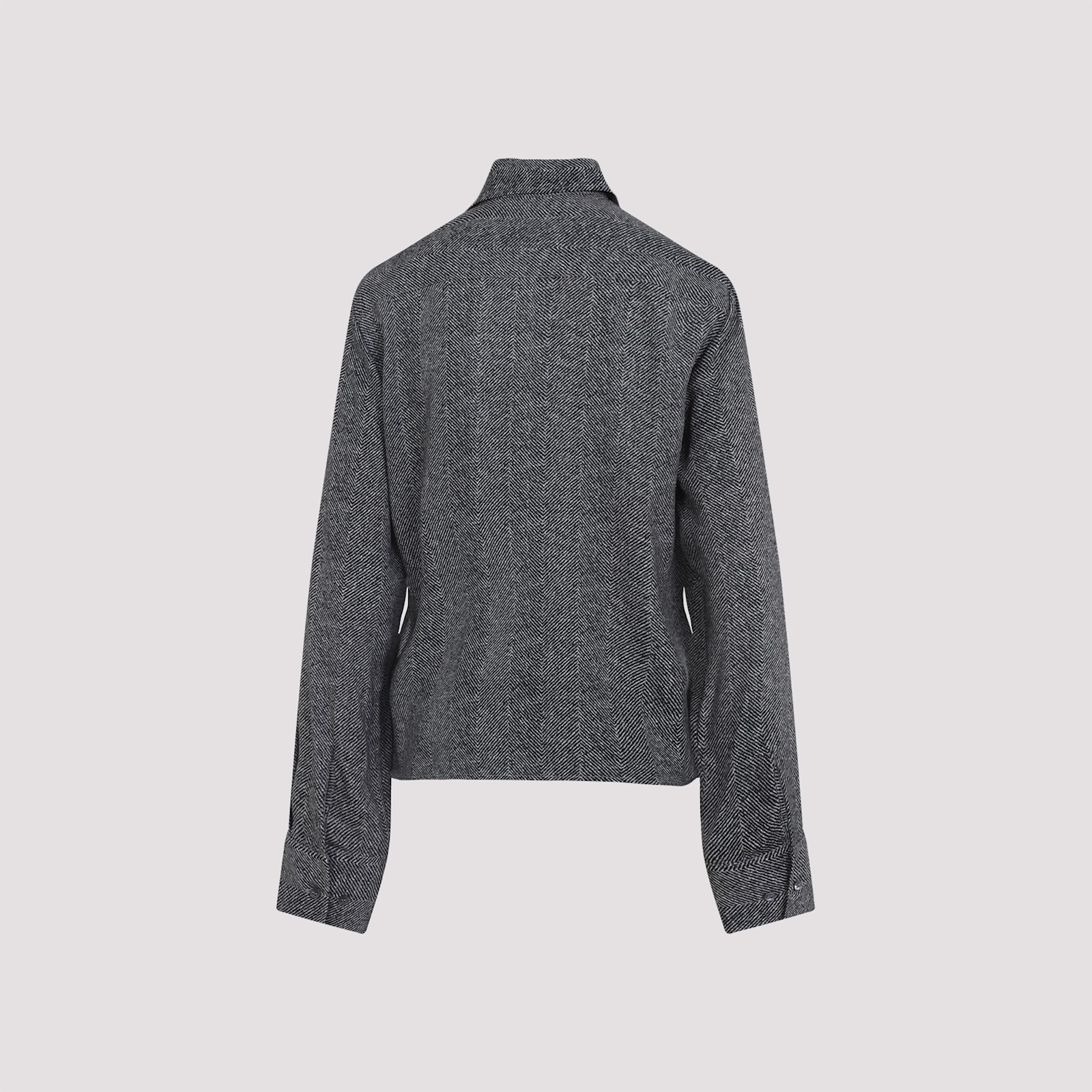 Ermanno Scervino Grey Tailored Shirt With Classic Collar In Gray