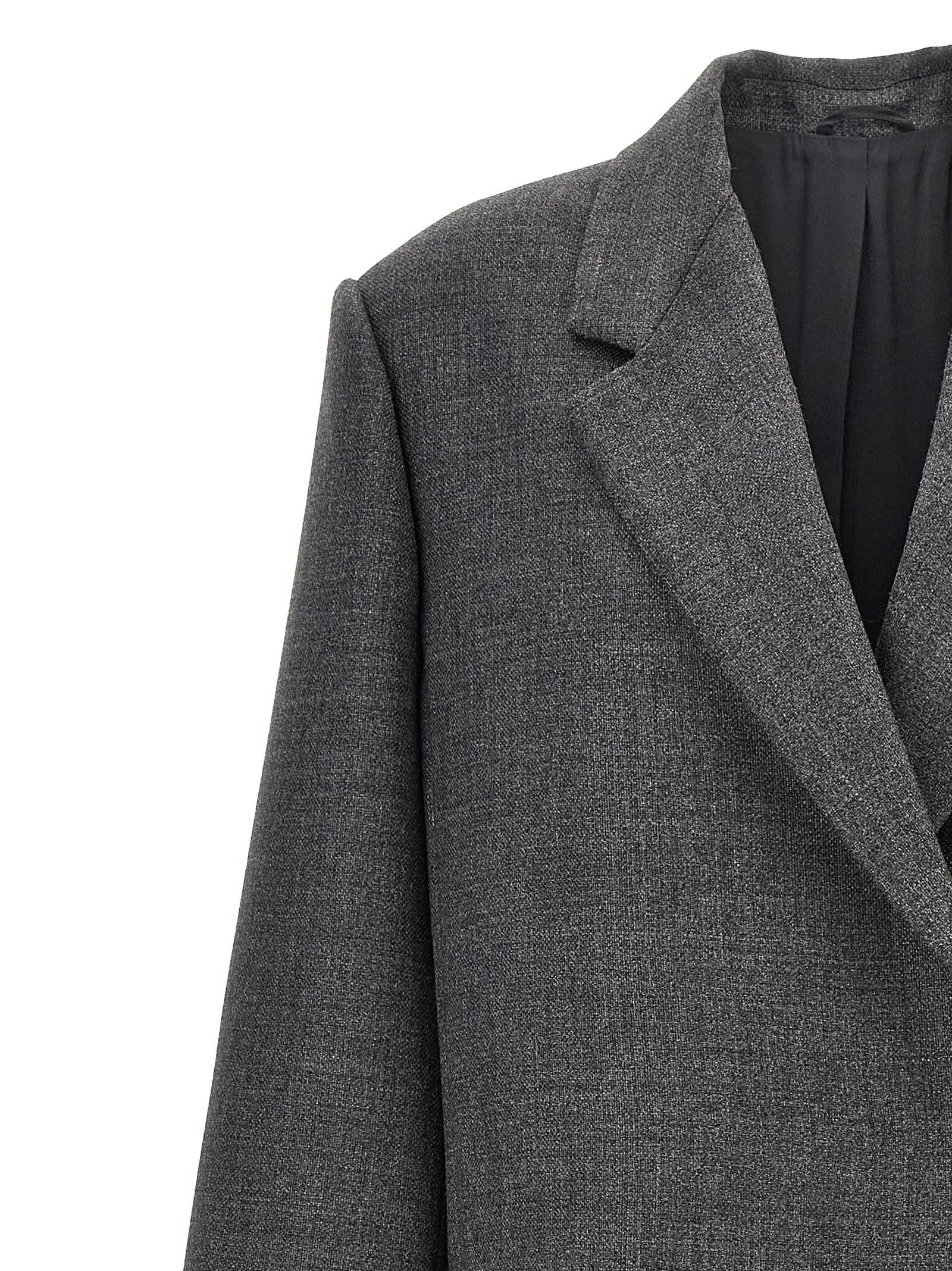 Shop Brunello Cucinelli Double-breasted Coat In Gray