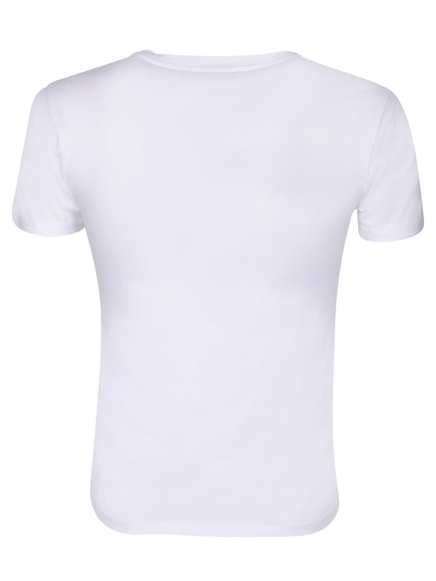 Shop Maison Margiela Logo Print T-shirt White