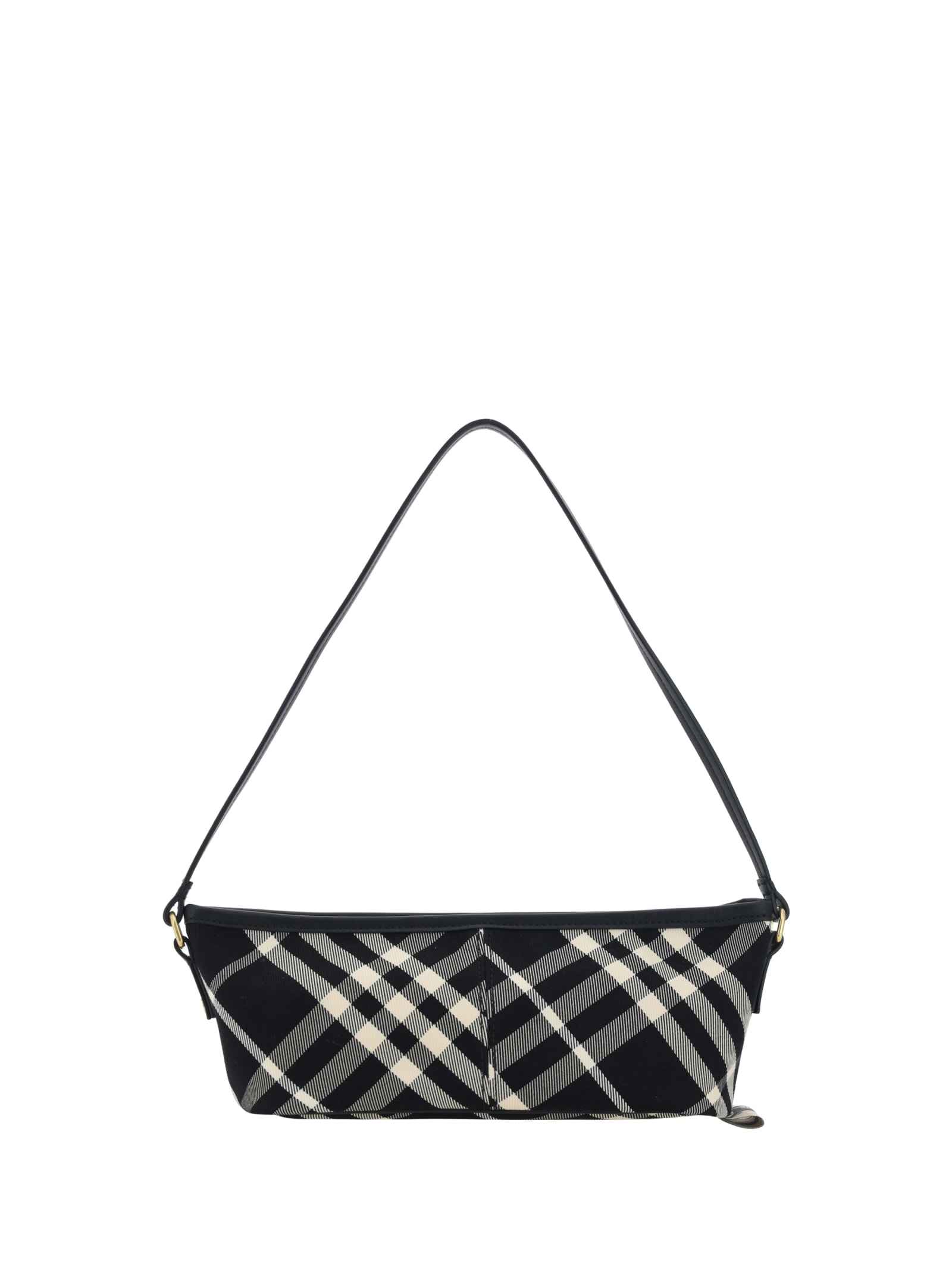 Shop Burberry Shoulder Bag In Black/calico